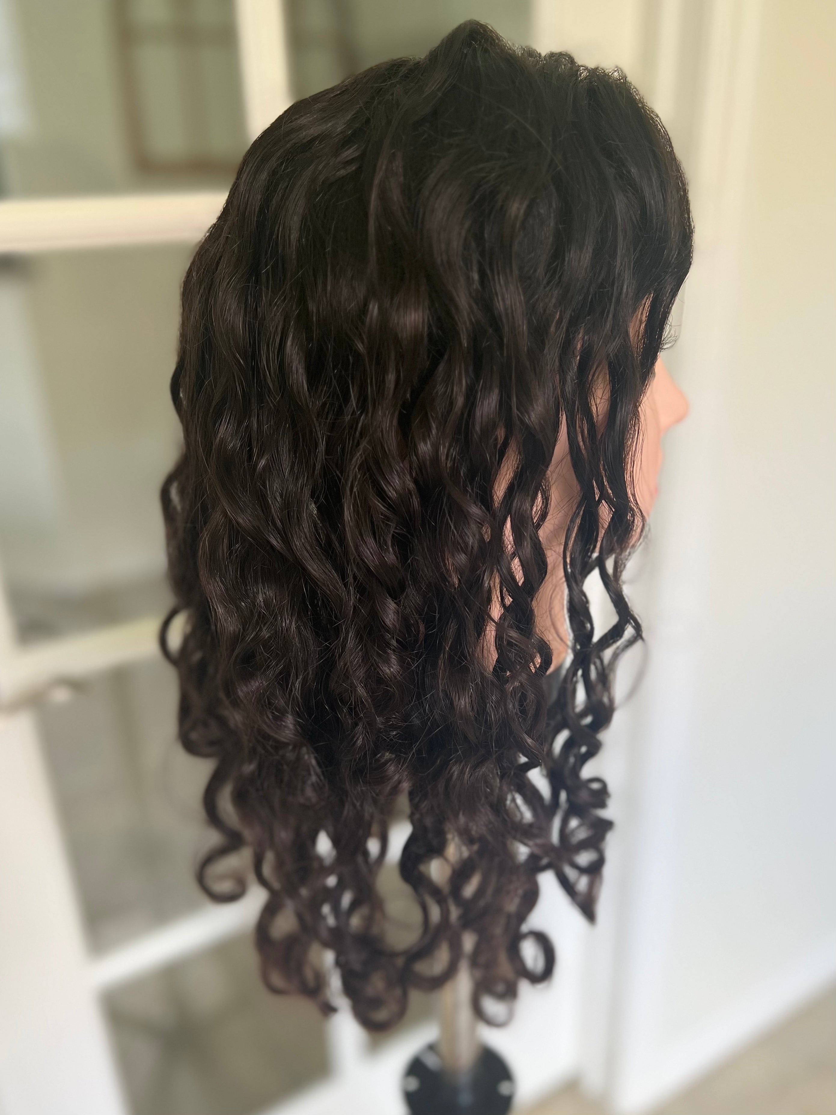 Pearl Collection no. 16 Virgin Slavic Curly Topper