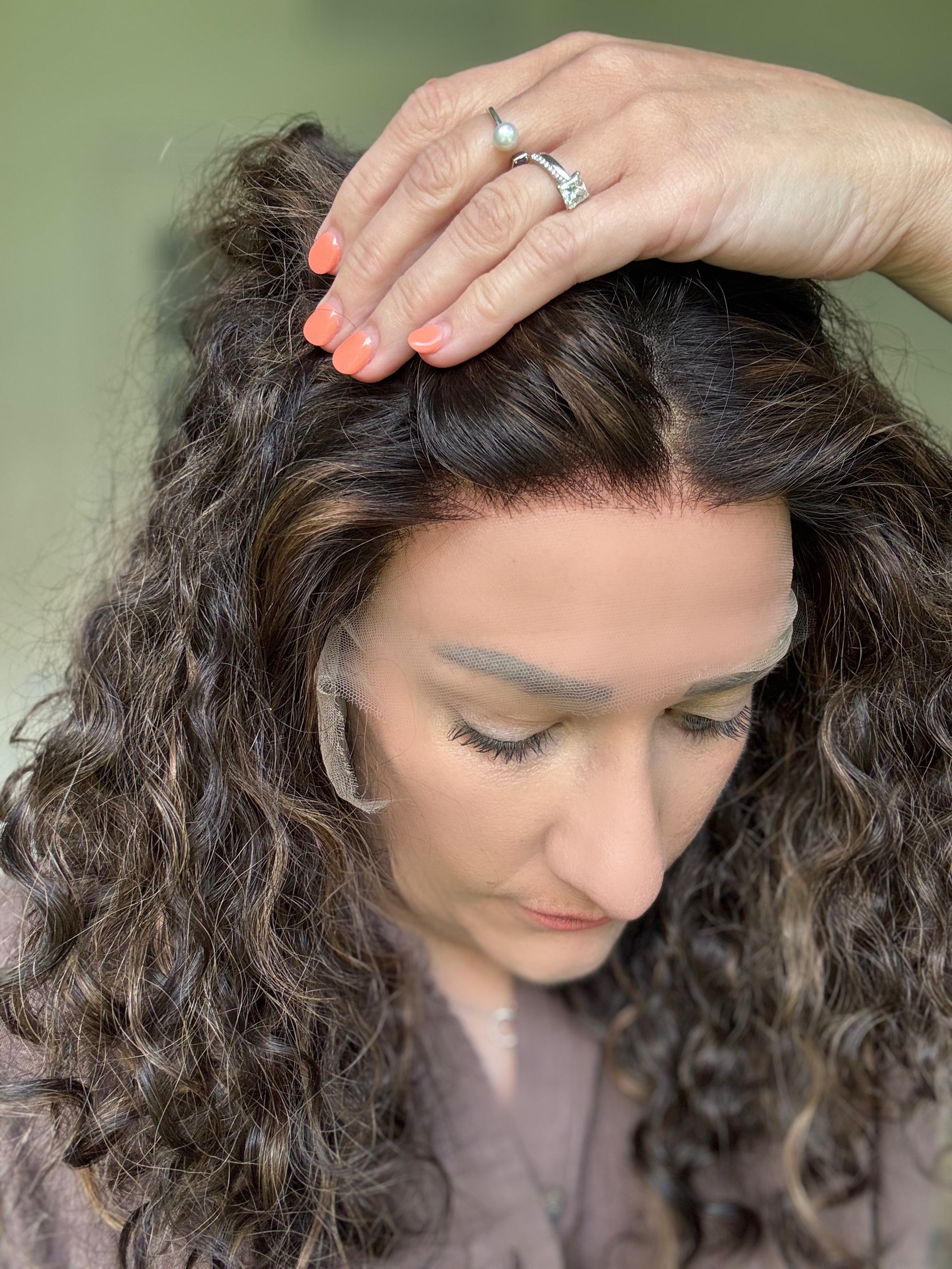 "Daria" Curly Lace Top Wig (S)
