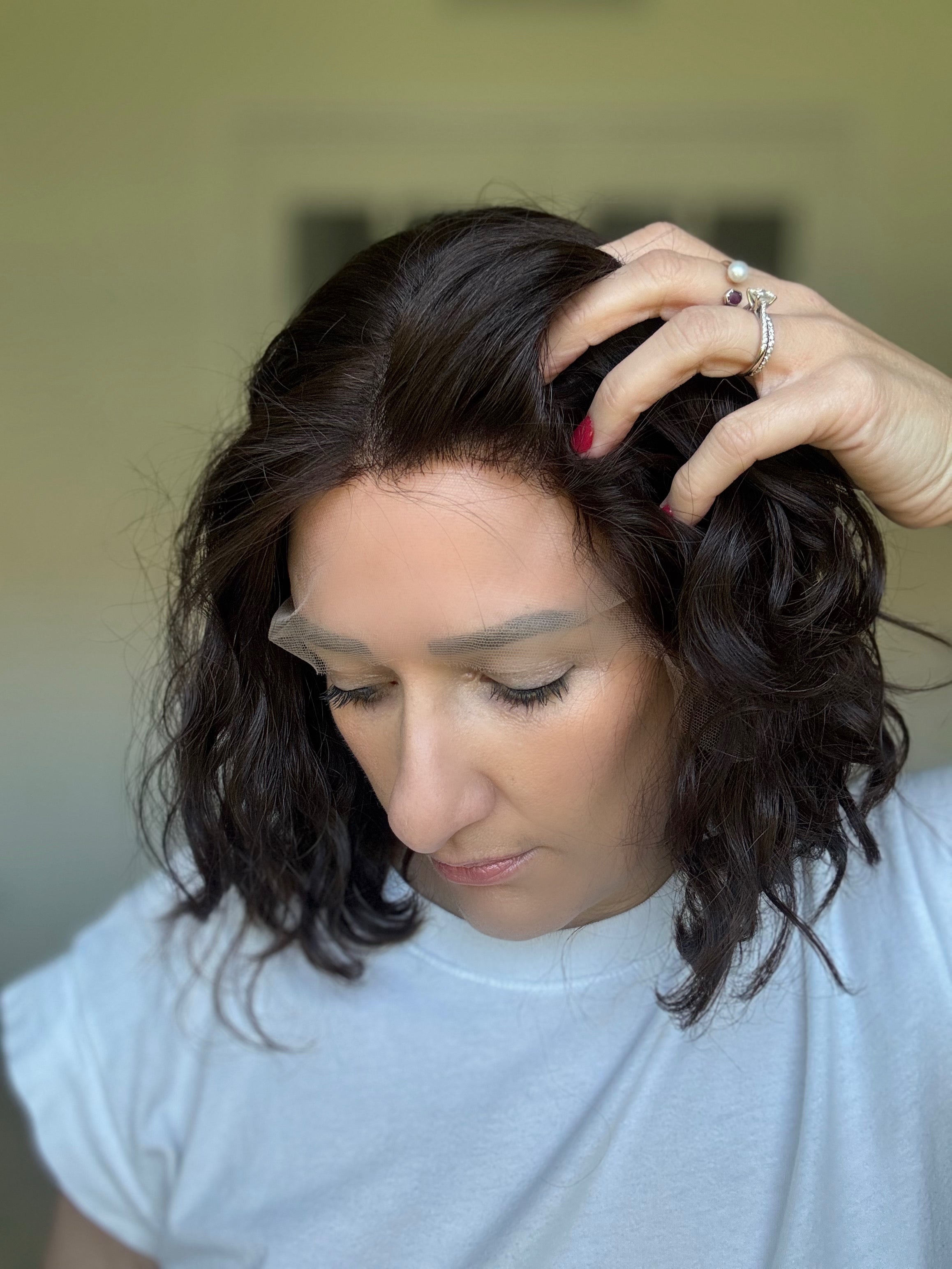 "Isla" Curly Lace Top Wig (S)