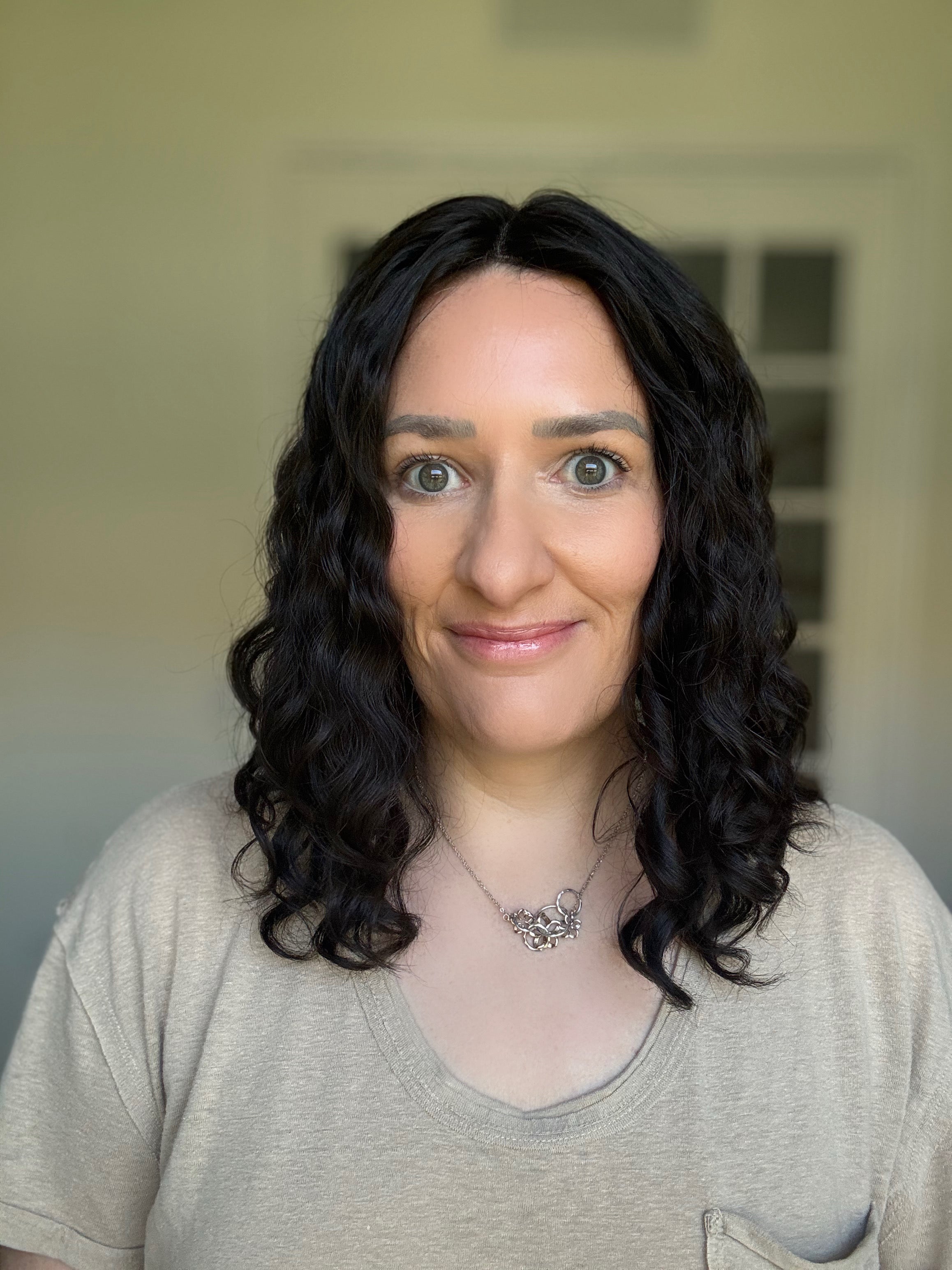 "Cari" 8x8 Curly Topper