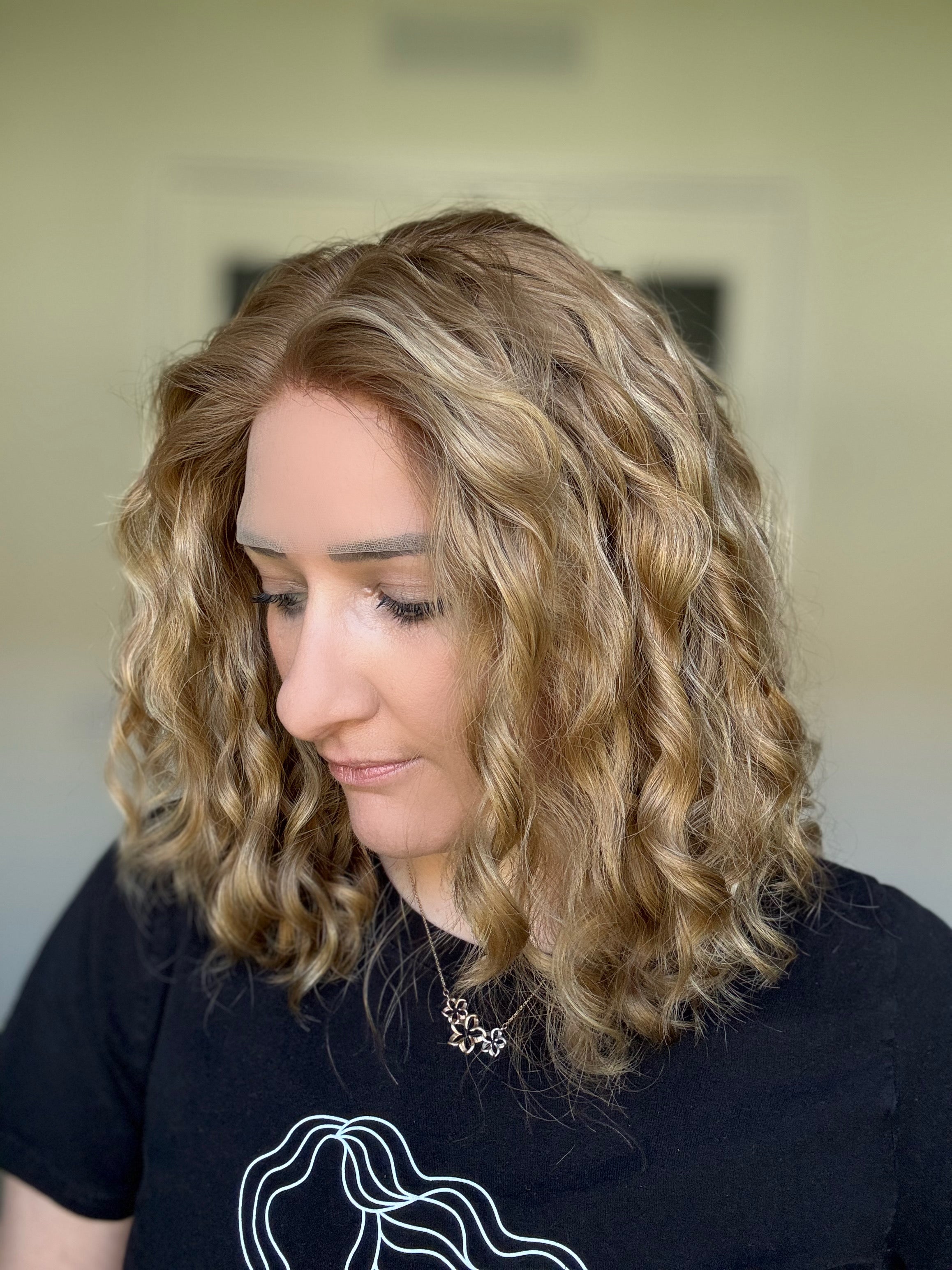 "Marina" Fully Hand Tied Curly Lace Top Wig (M)