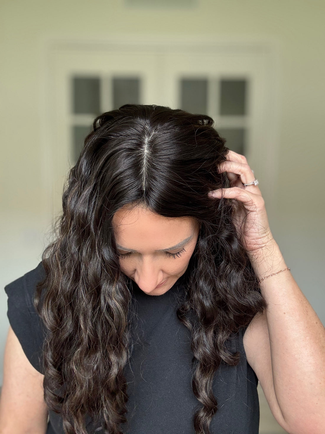 "Moriah" Curly 9x9 Topper