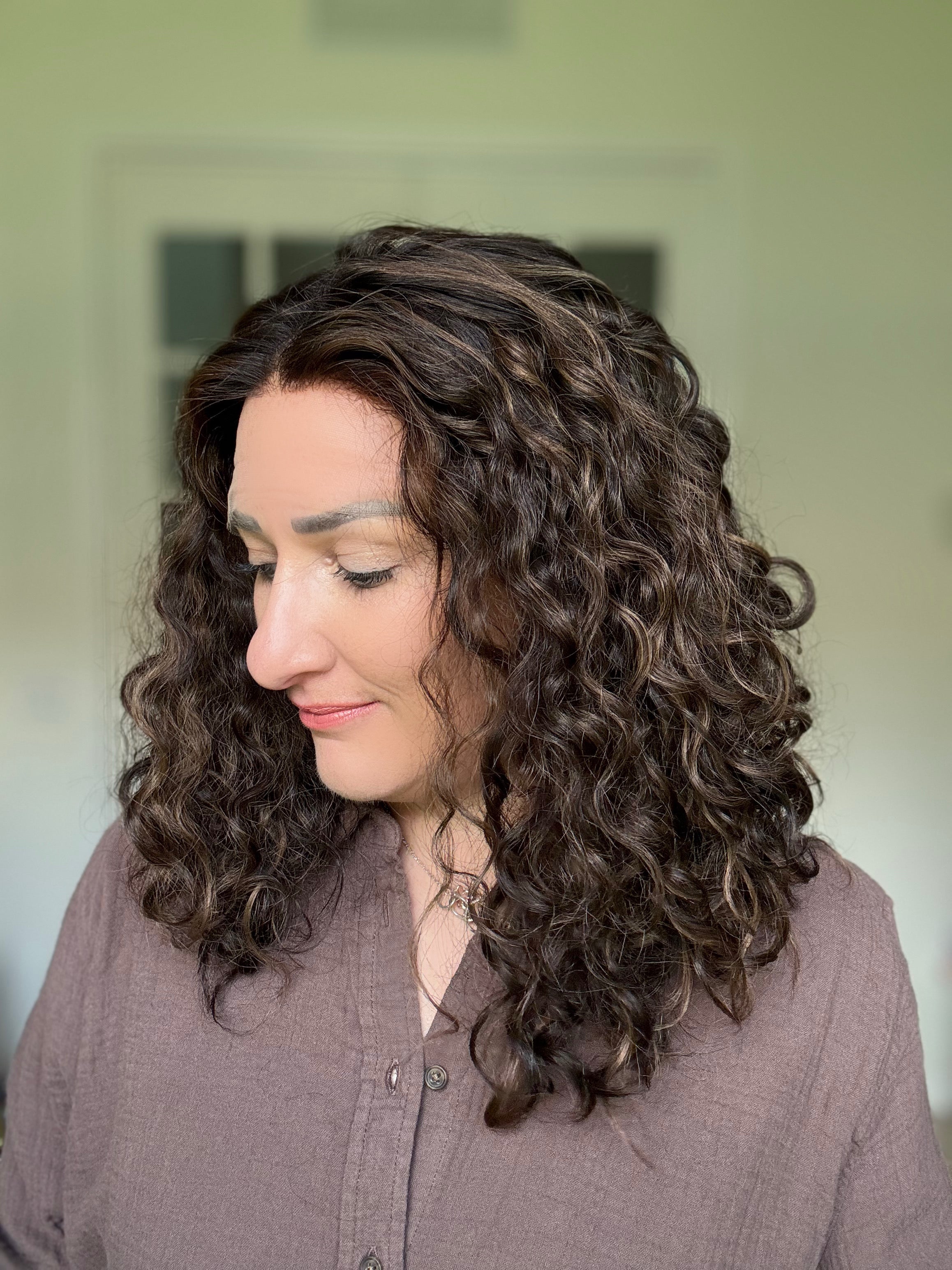 "Daria" Curly Lace Top Wig (S)