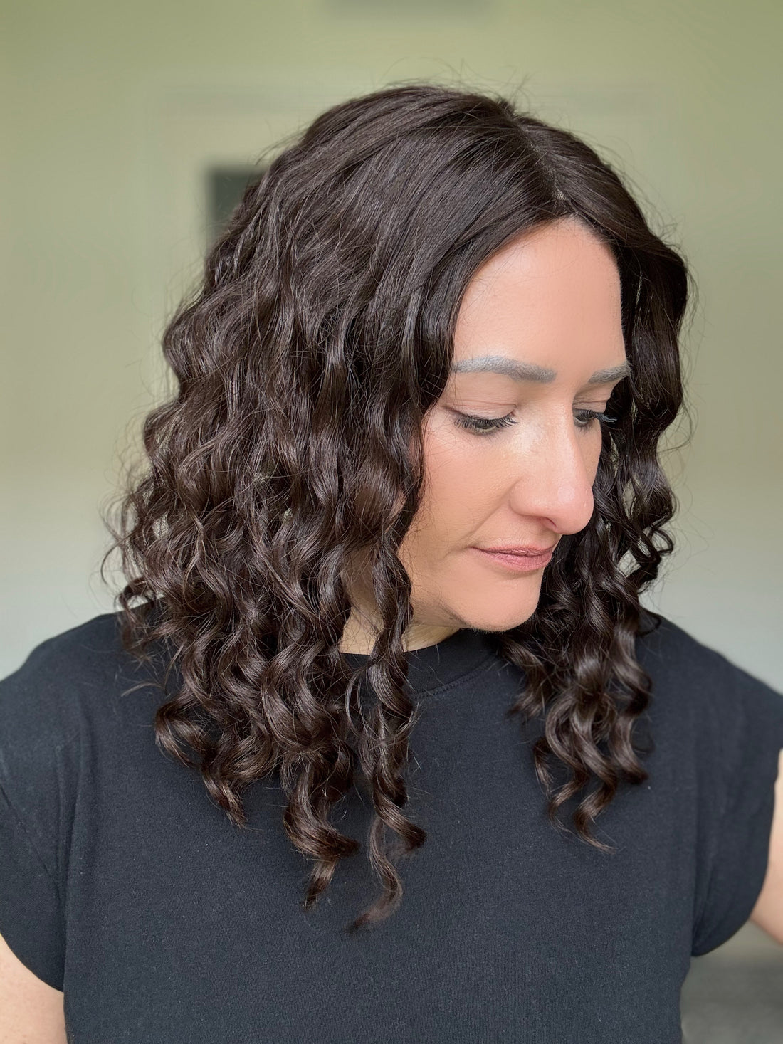 "Lana" 8x8 Curly Topper