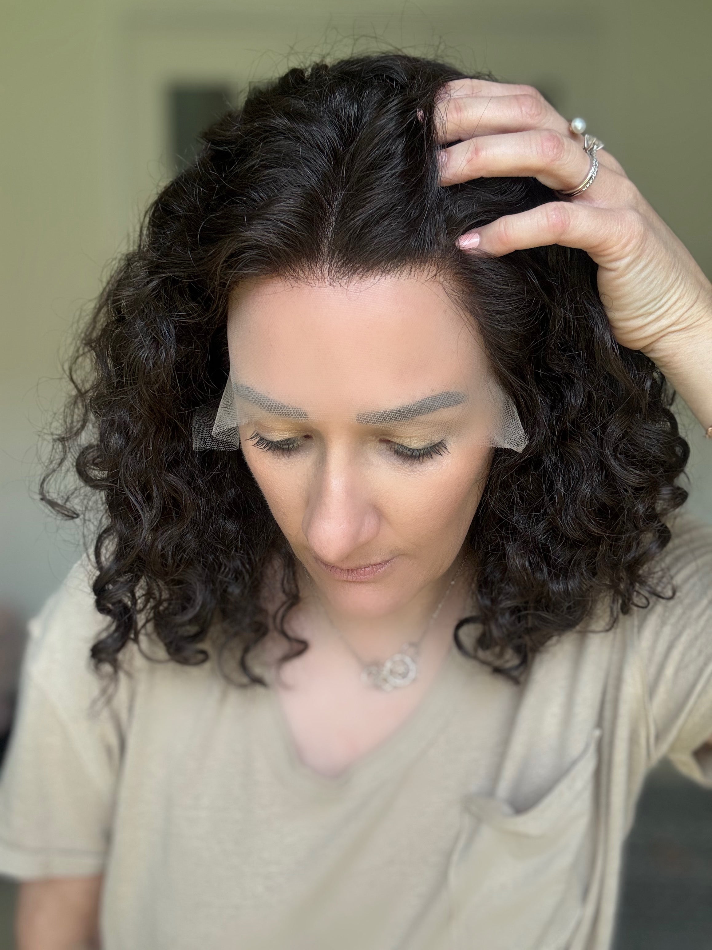 Pearl Collection Virgin no. 53 Slavic Curly Lace Top Wig