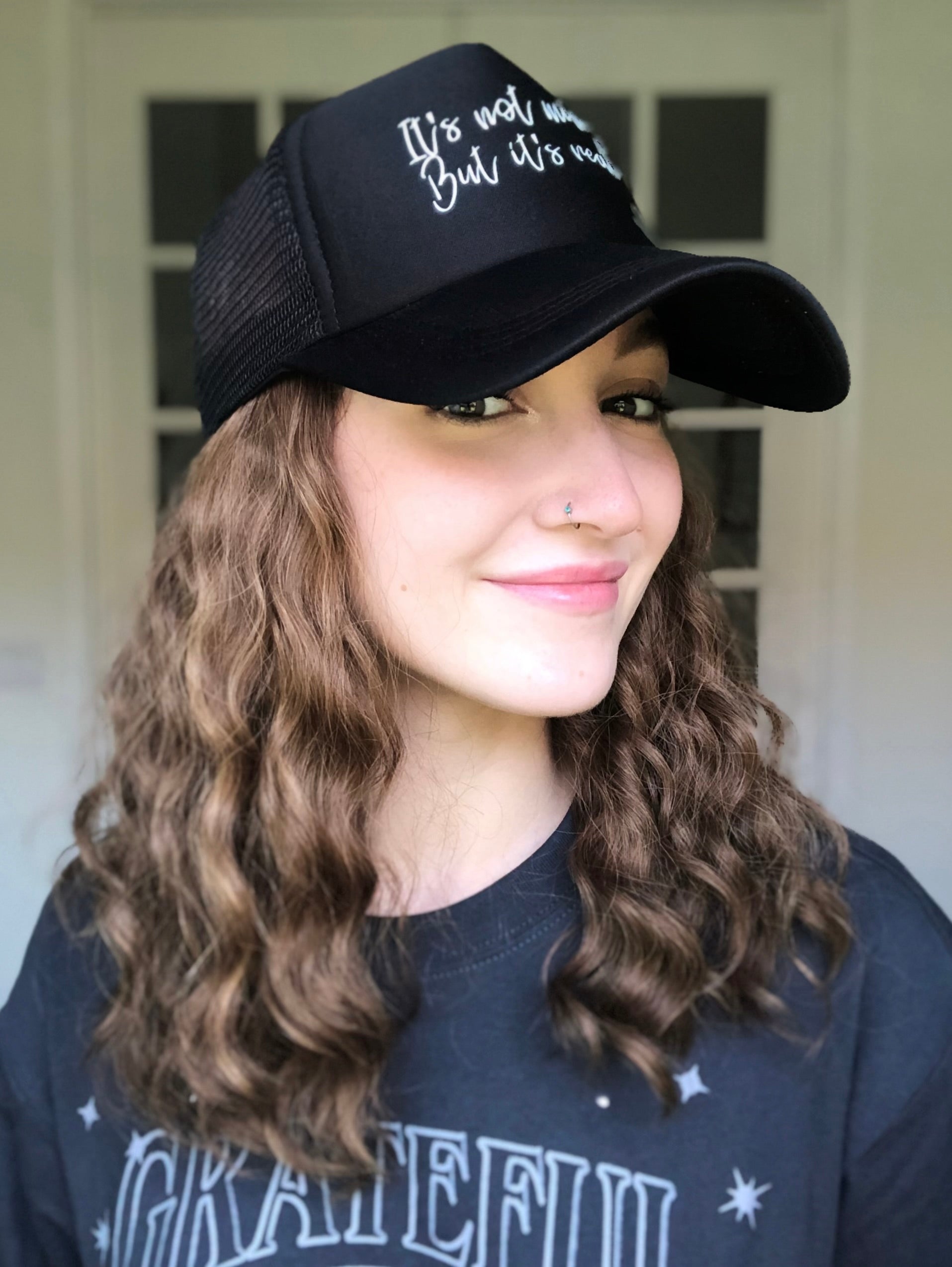 "Rio" Curly Hat Wig (S)