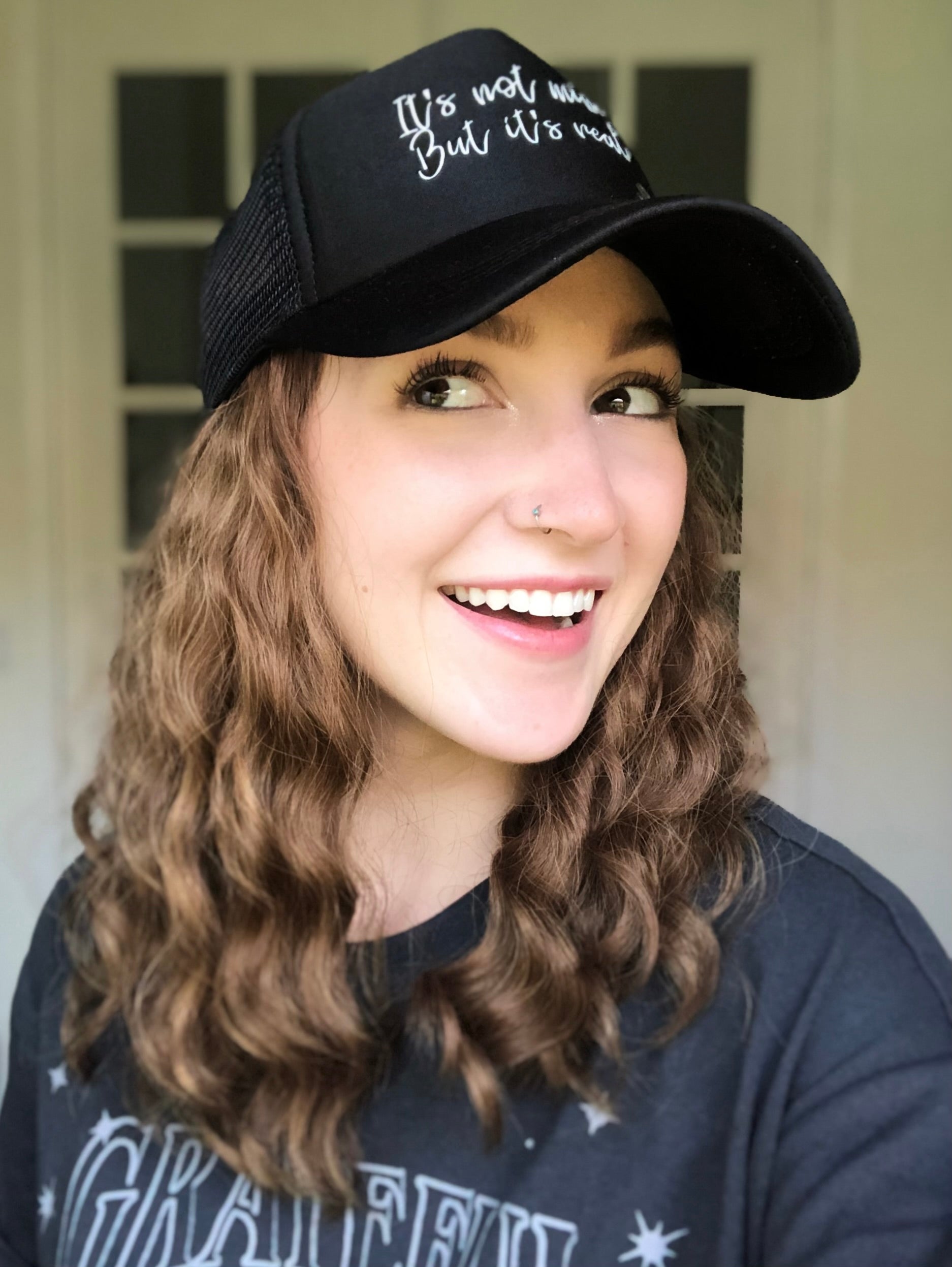 "Rio" Curly Hat Wig (S)