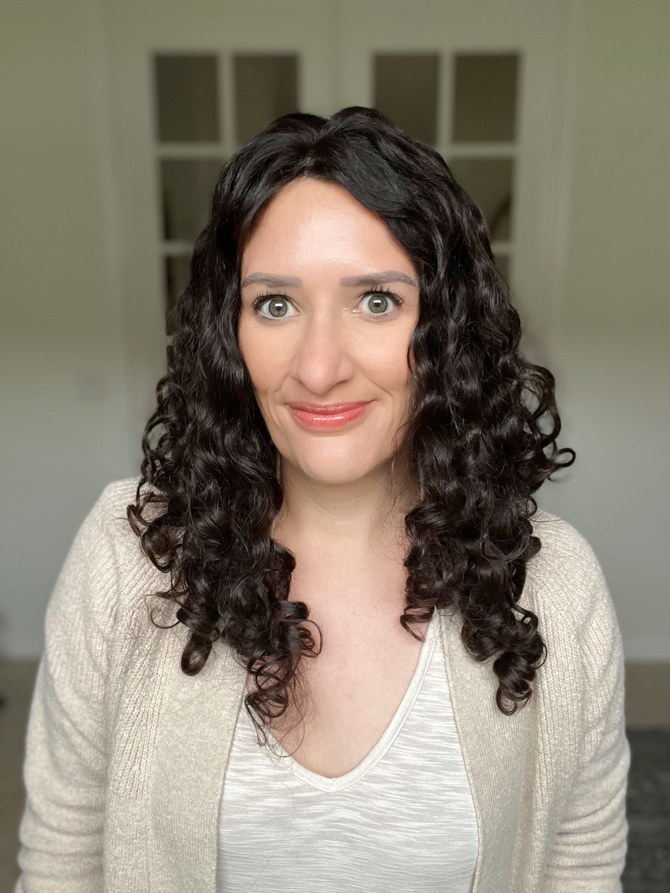Pearl Collection no. 16 Virgin Slavic Curly Topper