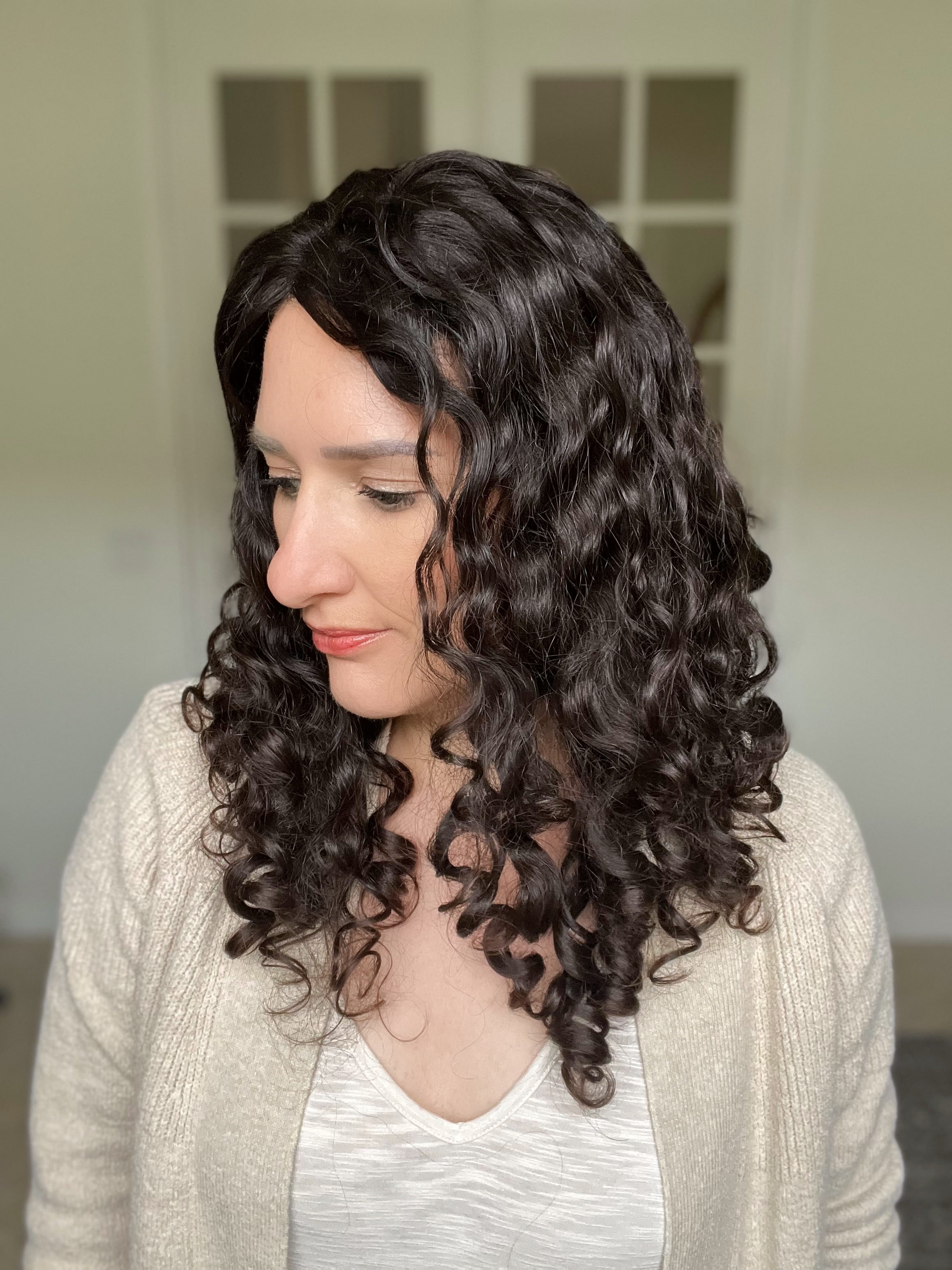 Pearl Collection no. 16 Virgin Slavic Curly Topper