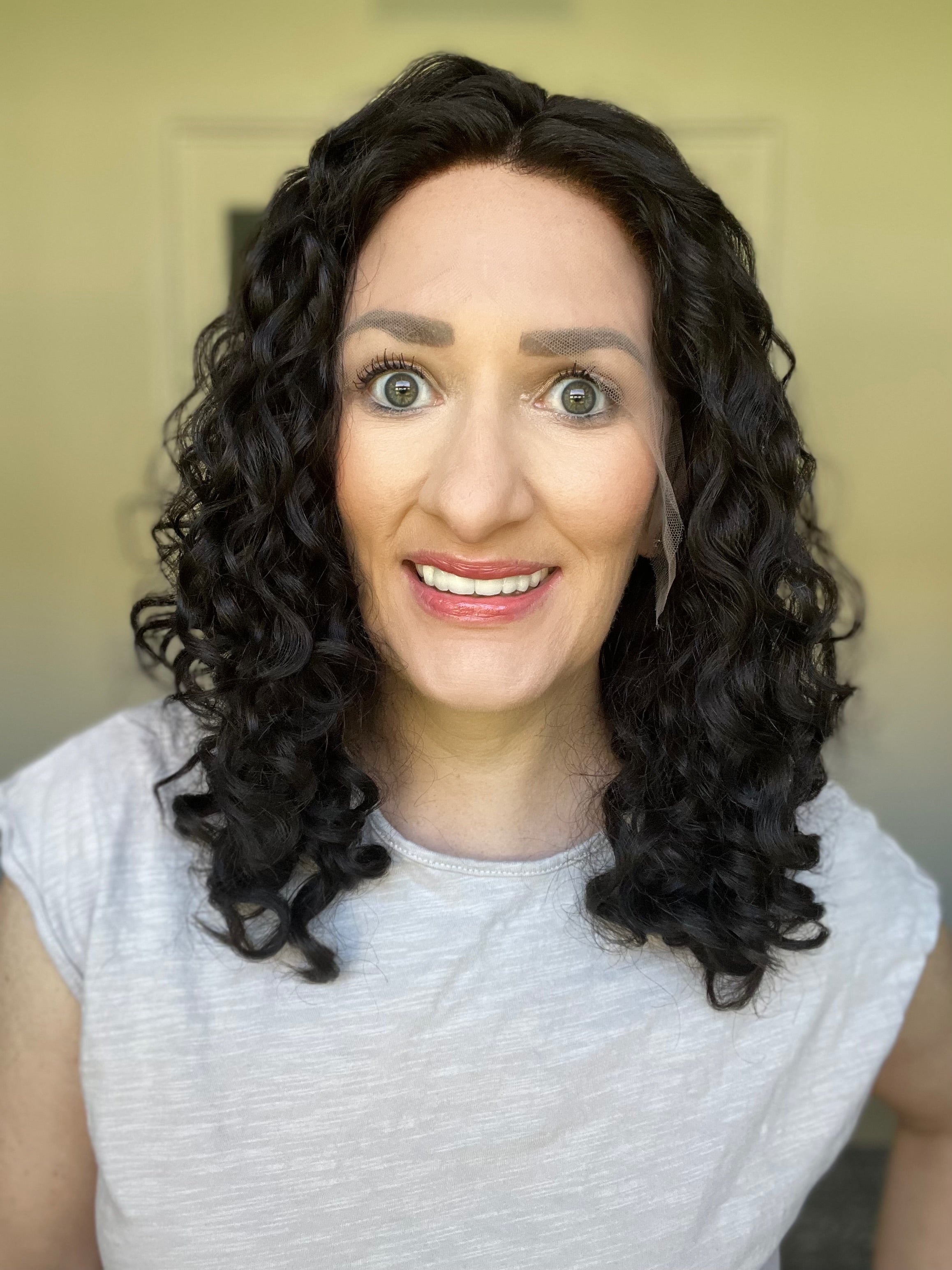 "Cari Curly Lace Top Wig (S)