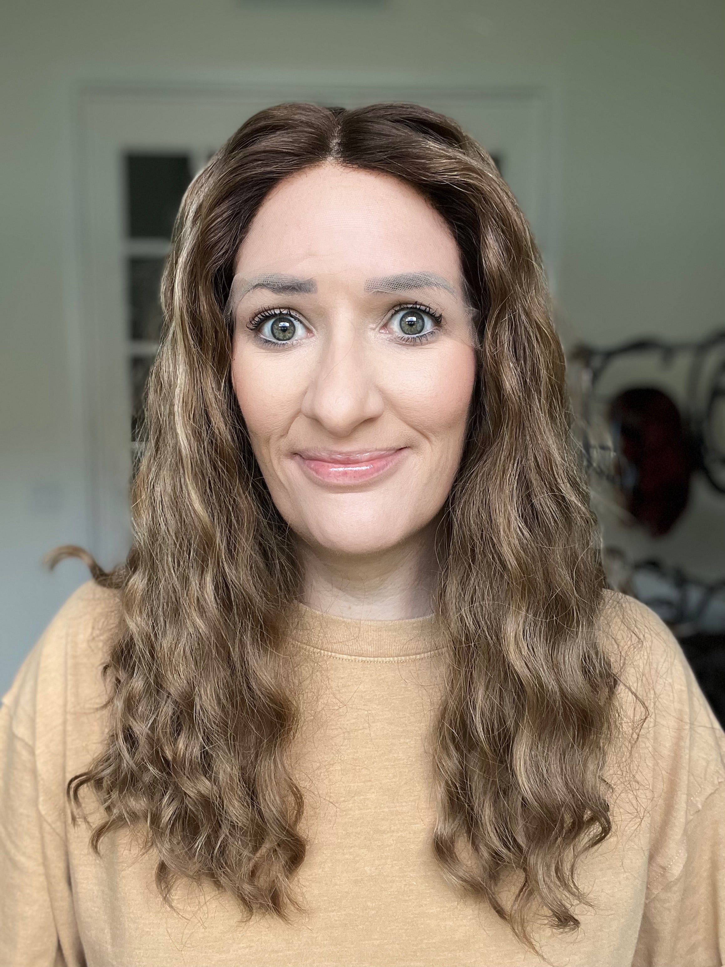 "Jenna" + rooting & lowlights - Lace Top Wig (S/M)