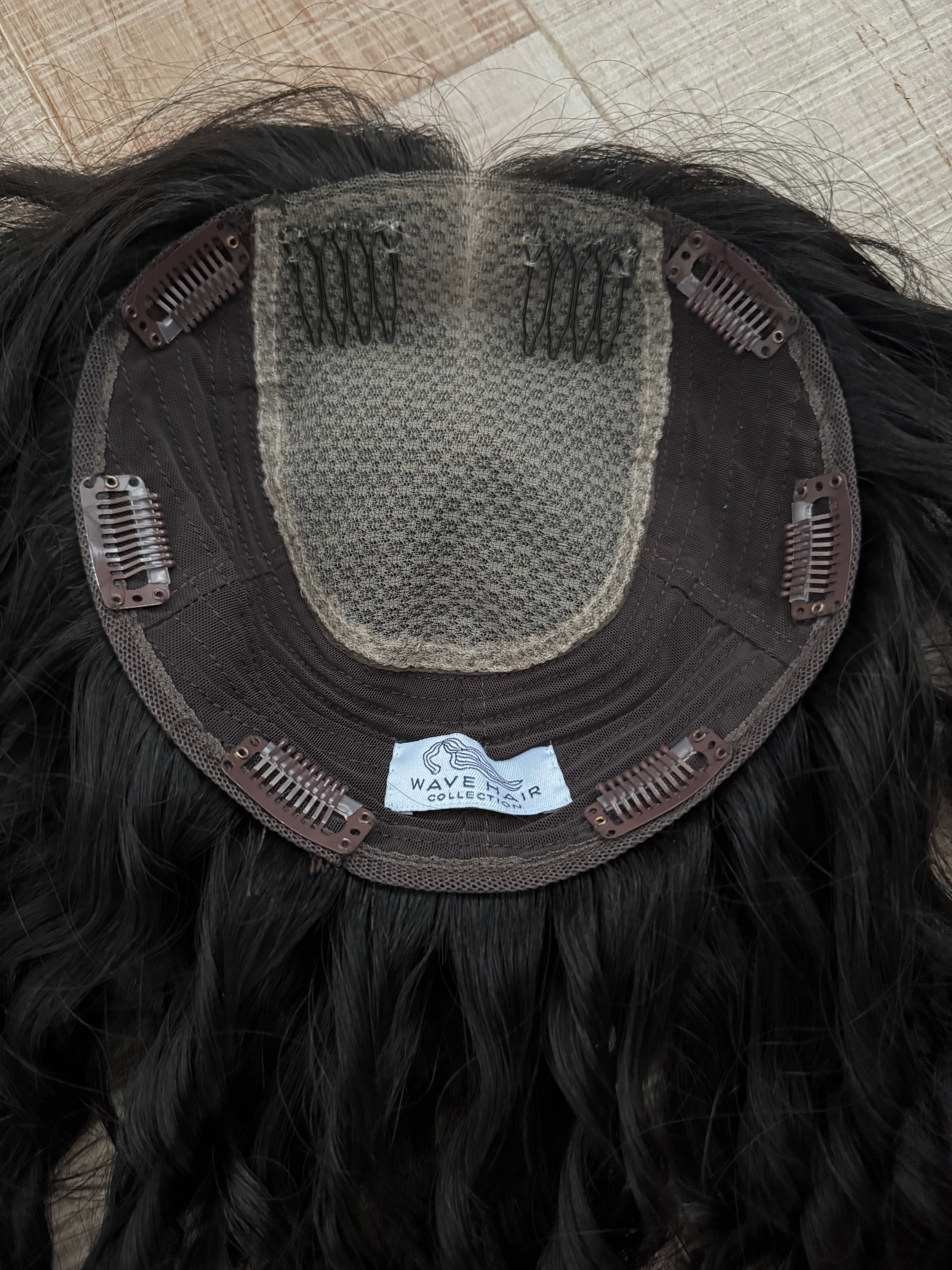 "Cari" 8x8 Curly Topper