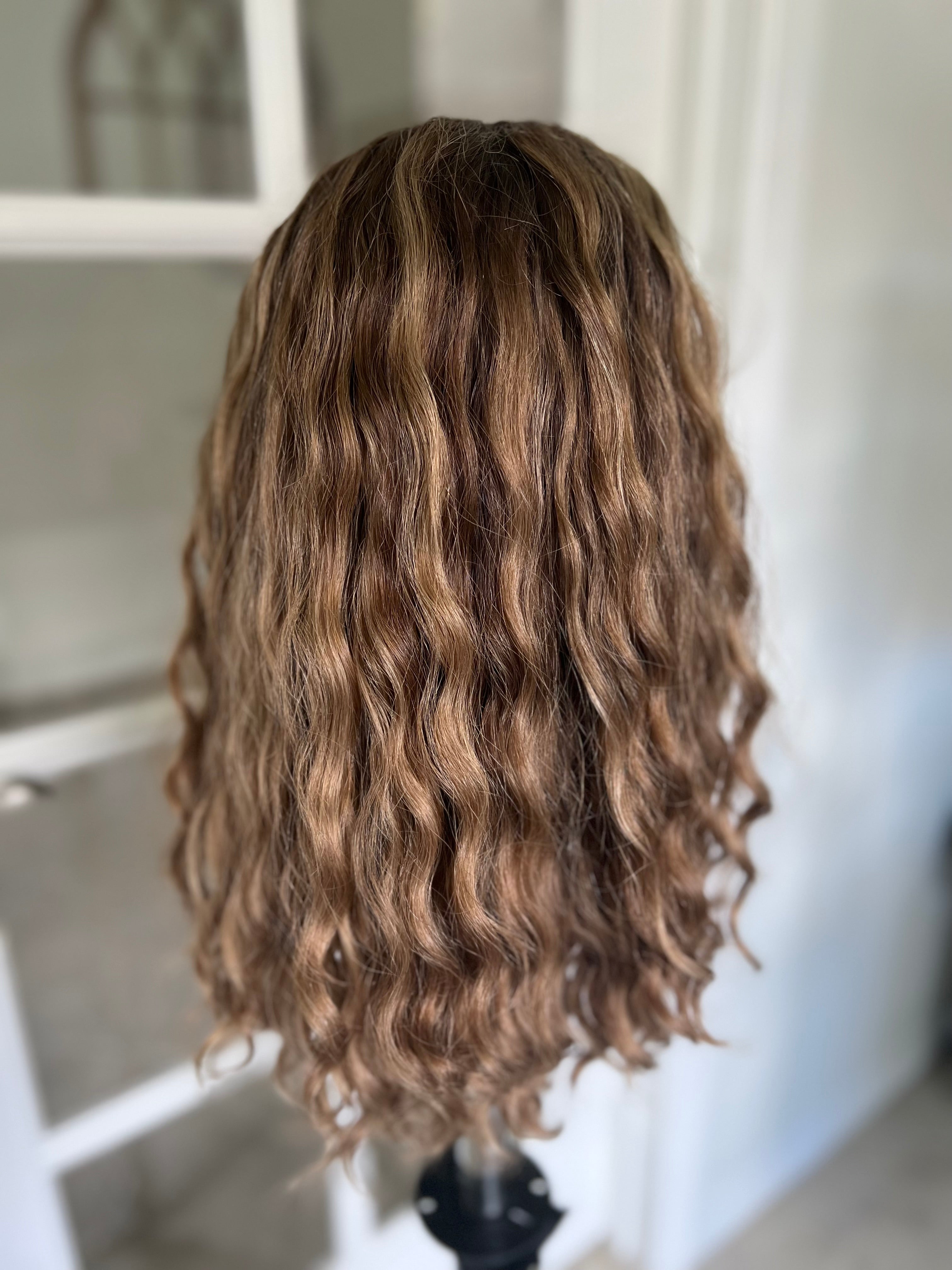 "Jenna" + rooting & lowlights - Lace Top Wig (S/M)