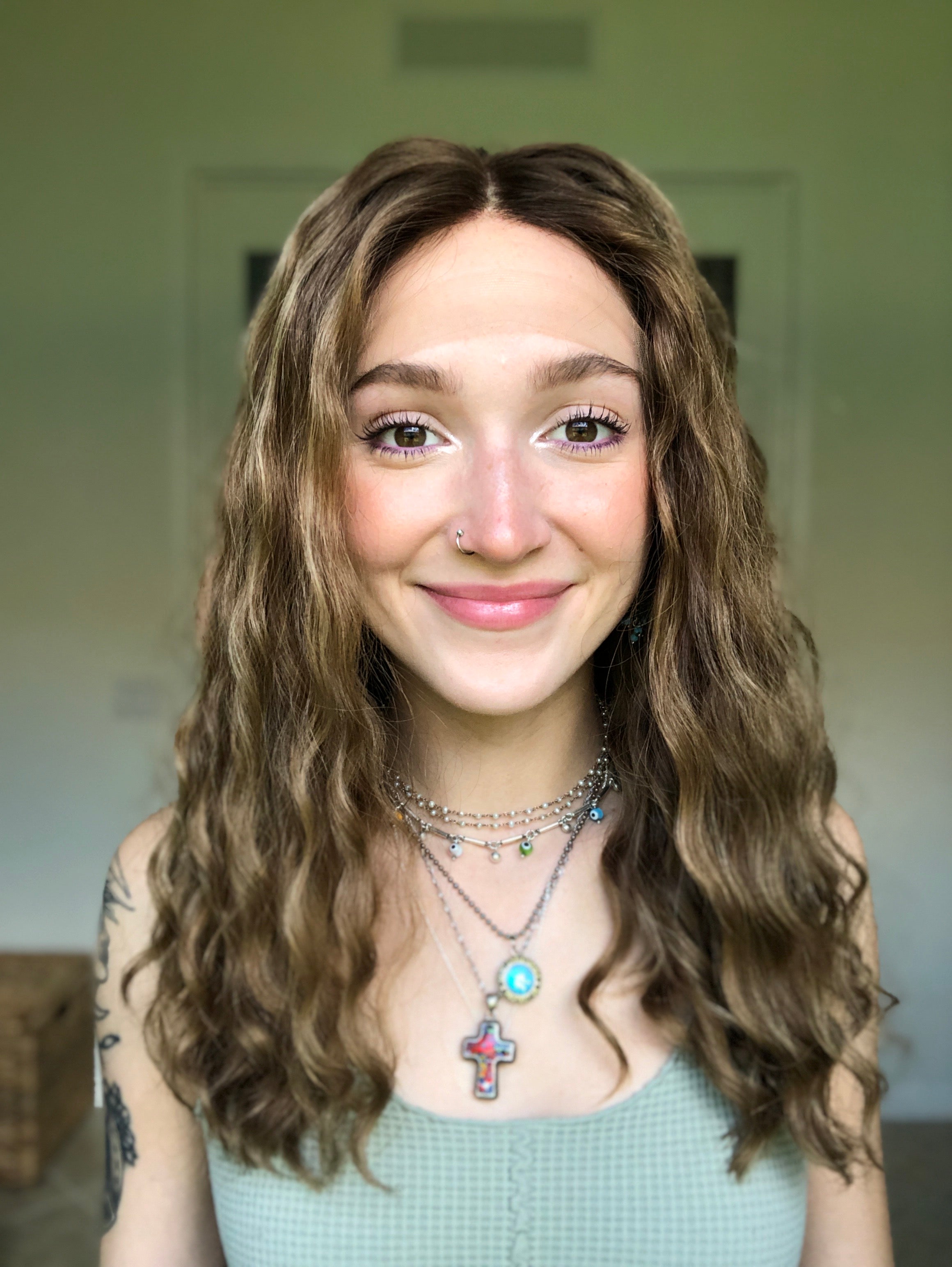 "Jenna" + rooting & lowlights - Lace Top Wig (S/M)