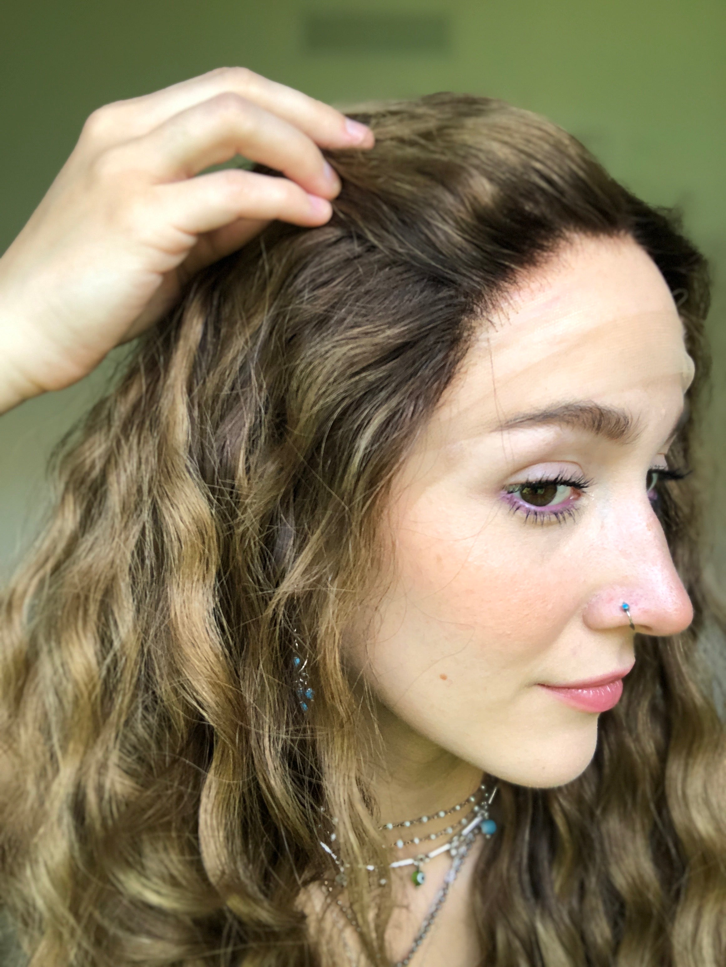 "Jenna" + rooting & lowlights - Lace Top Wig (S/M)