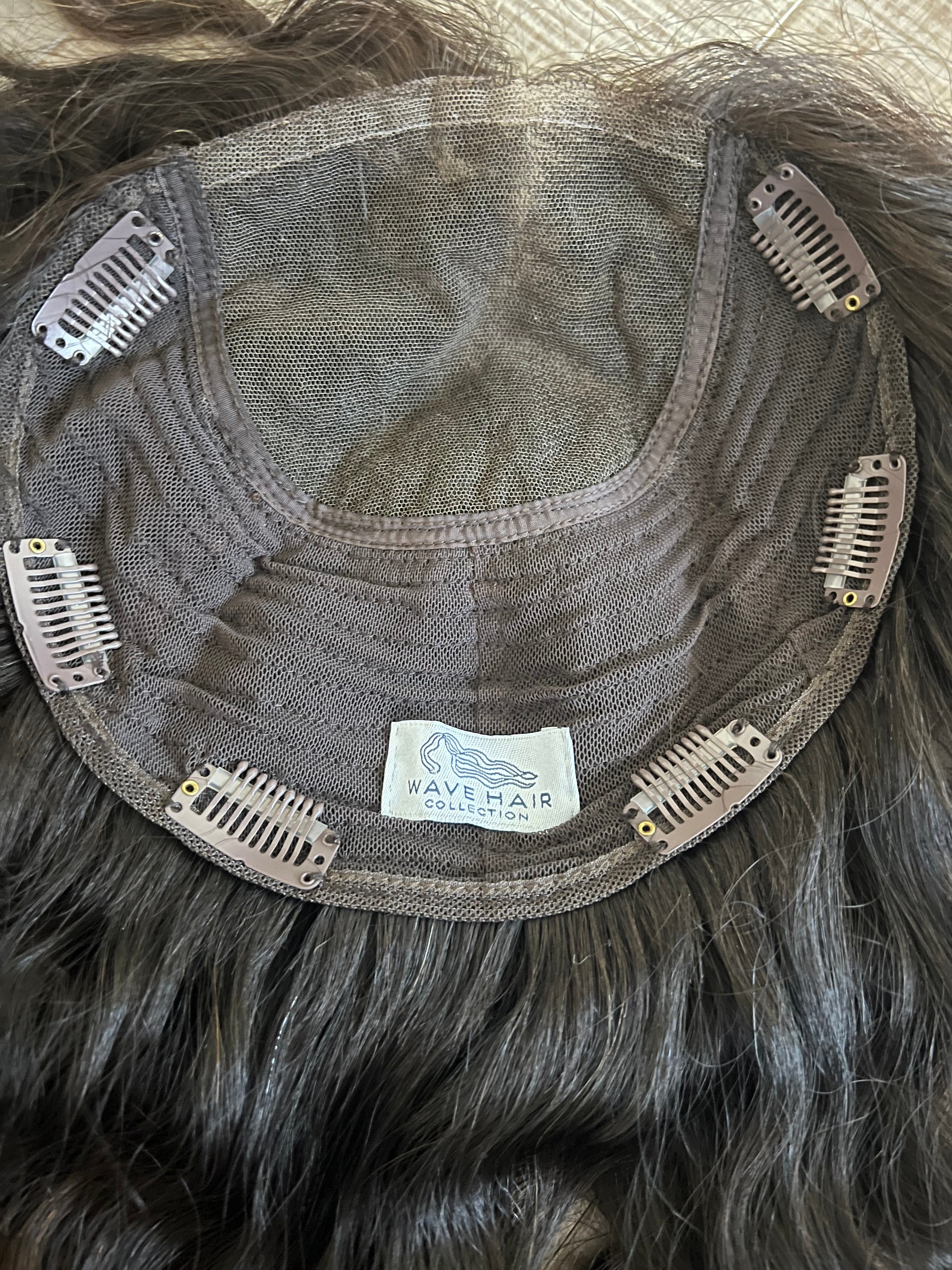 "Beryl" Curly Closed Lace Topper