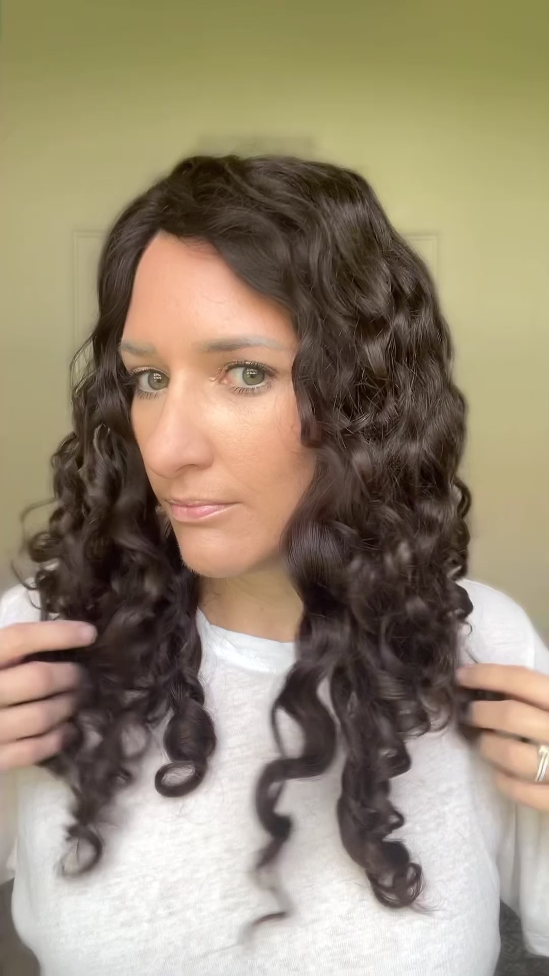 Pearl Collection no. 16 Virgin Slavic Curly Topper