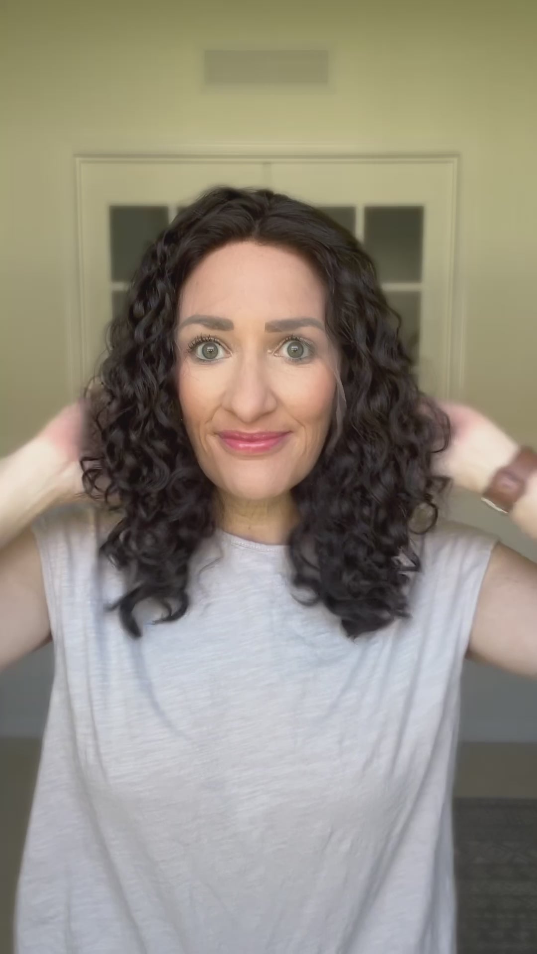 "Cari Curly Lace Top Wig (S)