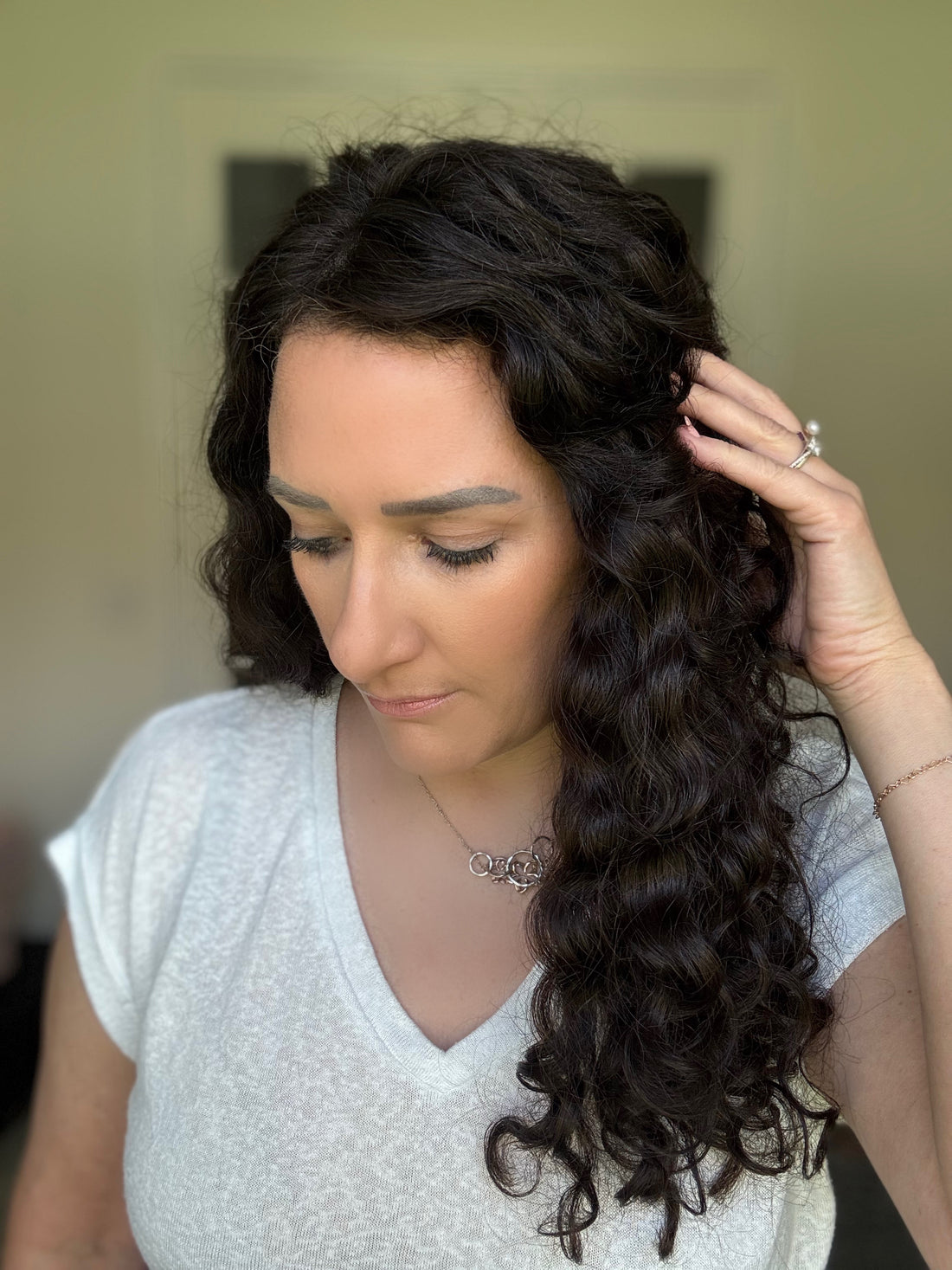 Pearl Collection no. 56 Virgin Slavic Curly Topper
