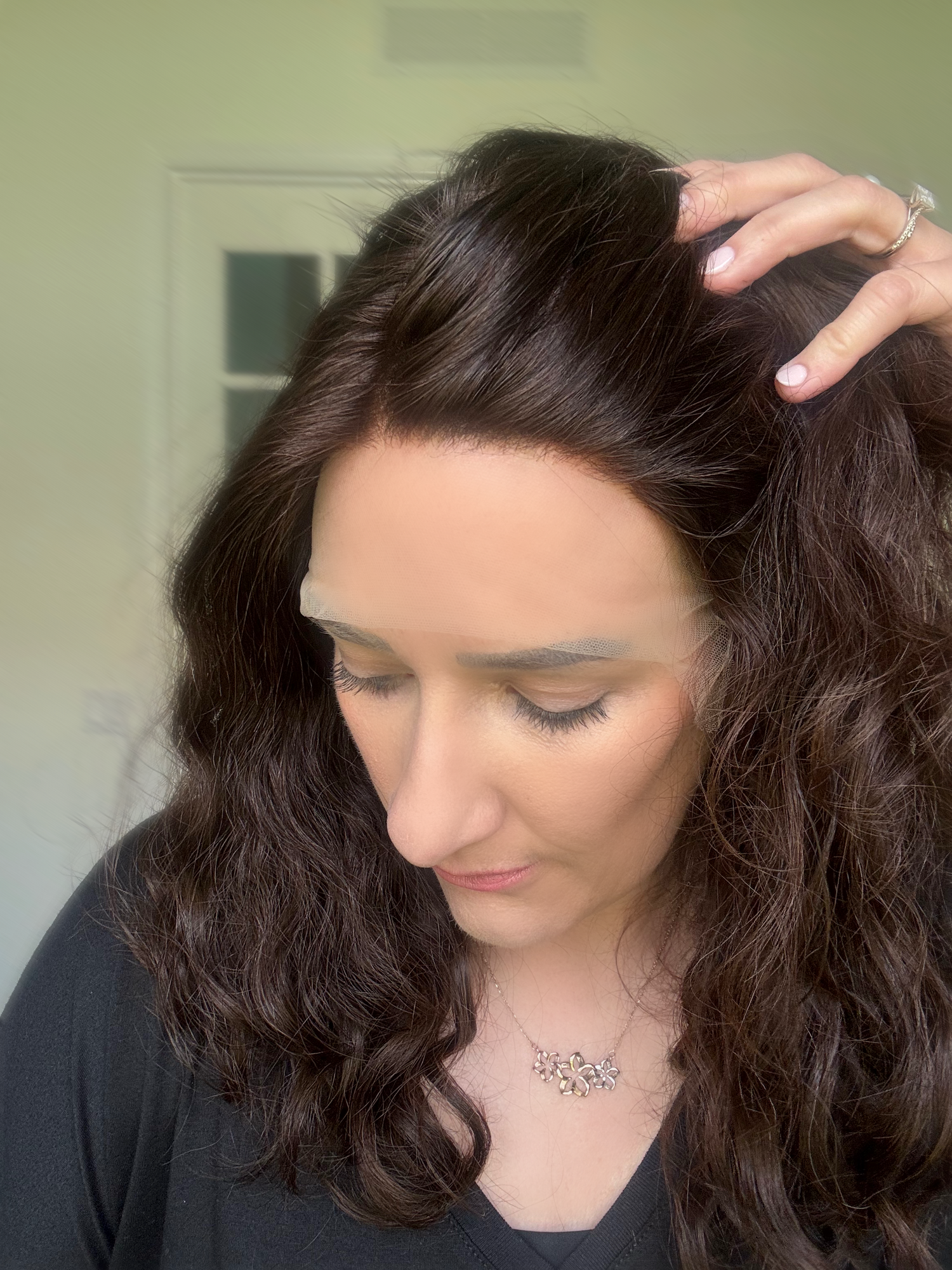 &quot;Isla&quot; Wavy Lace Top Wig (S)