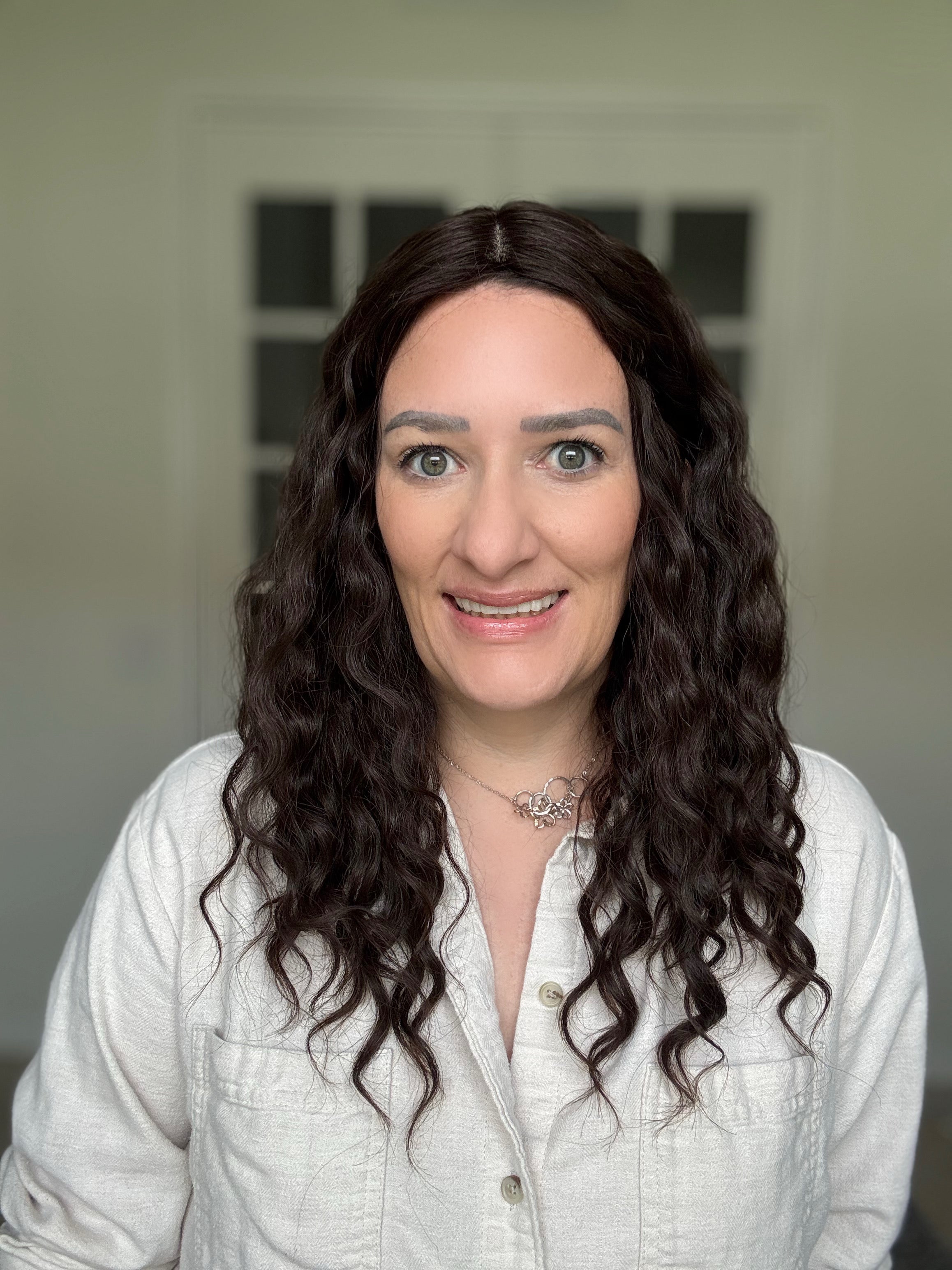 &quot;Isla&quot; 7x7 Curly Topper