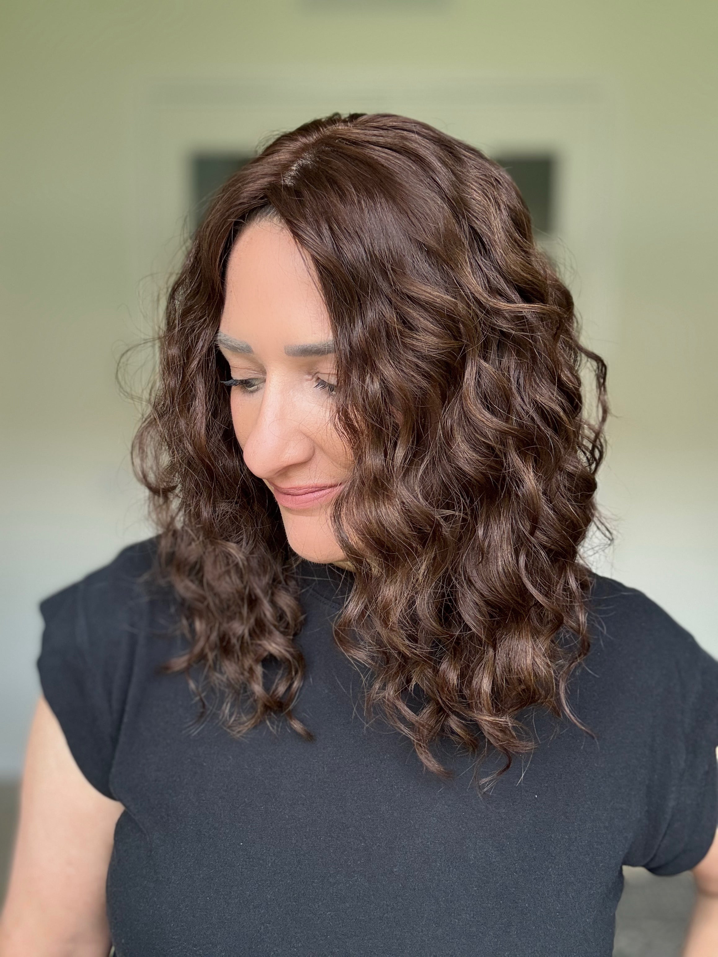 &quot;Mira&quot; Curly 7x7 Topper