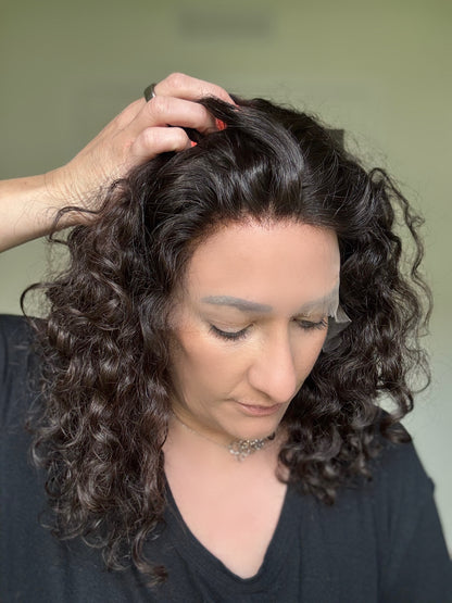 Pearl Collection Virgin no. 57  Slavic Curly Lace Top Wig (S)