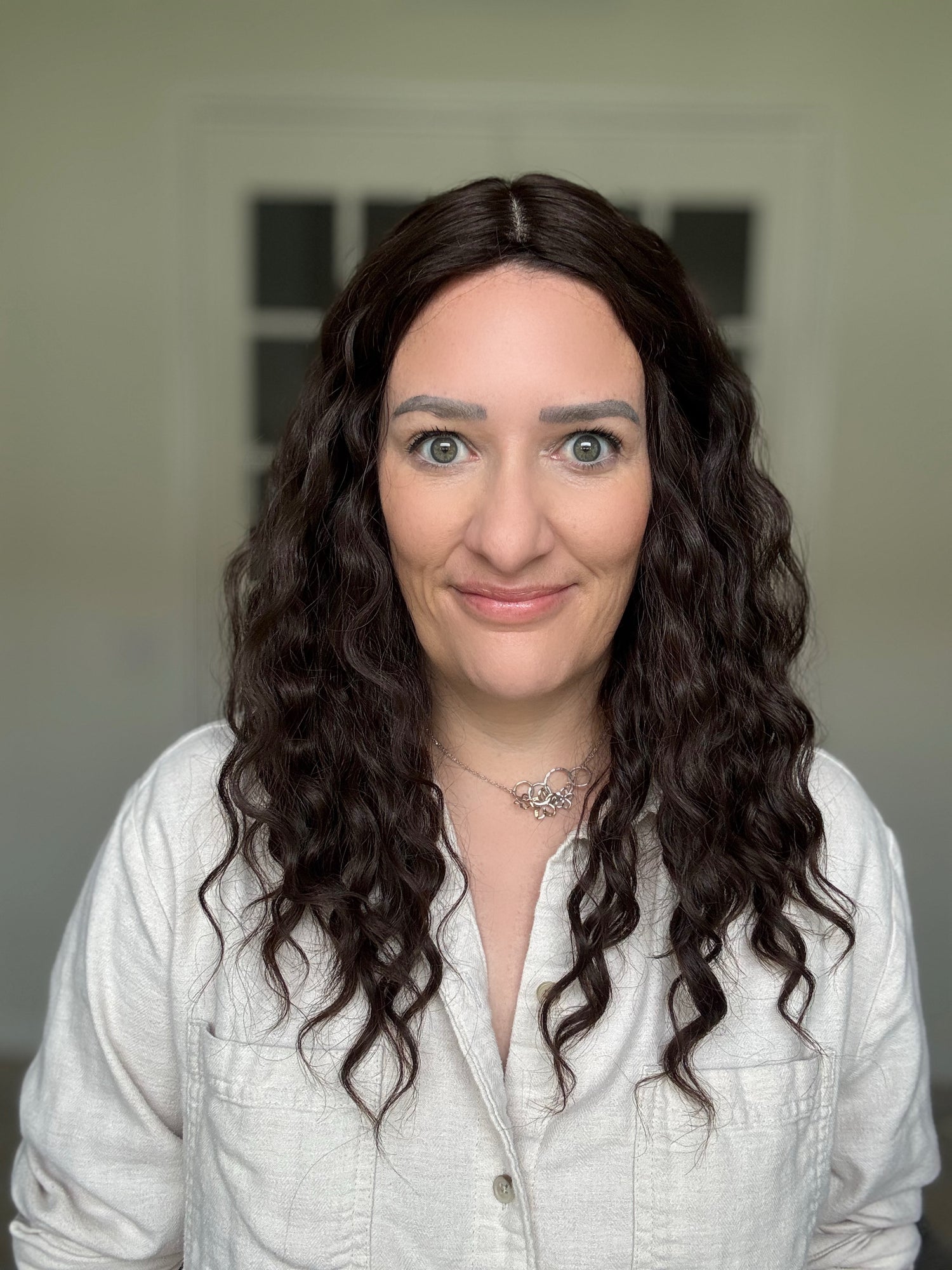 &quot;Isla&quot; 7x7 Curly Topper