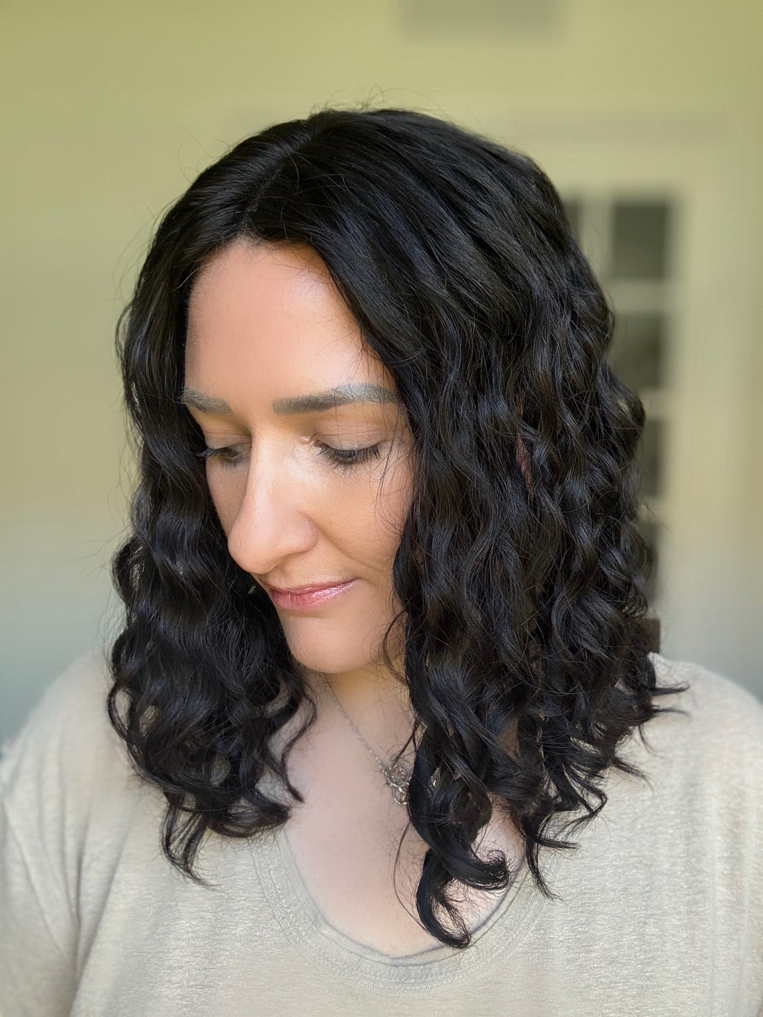 "Cari" 8x8 Curly Topper