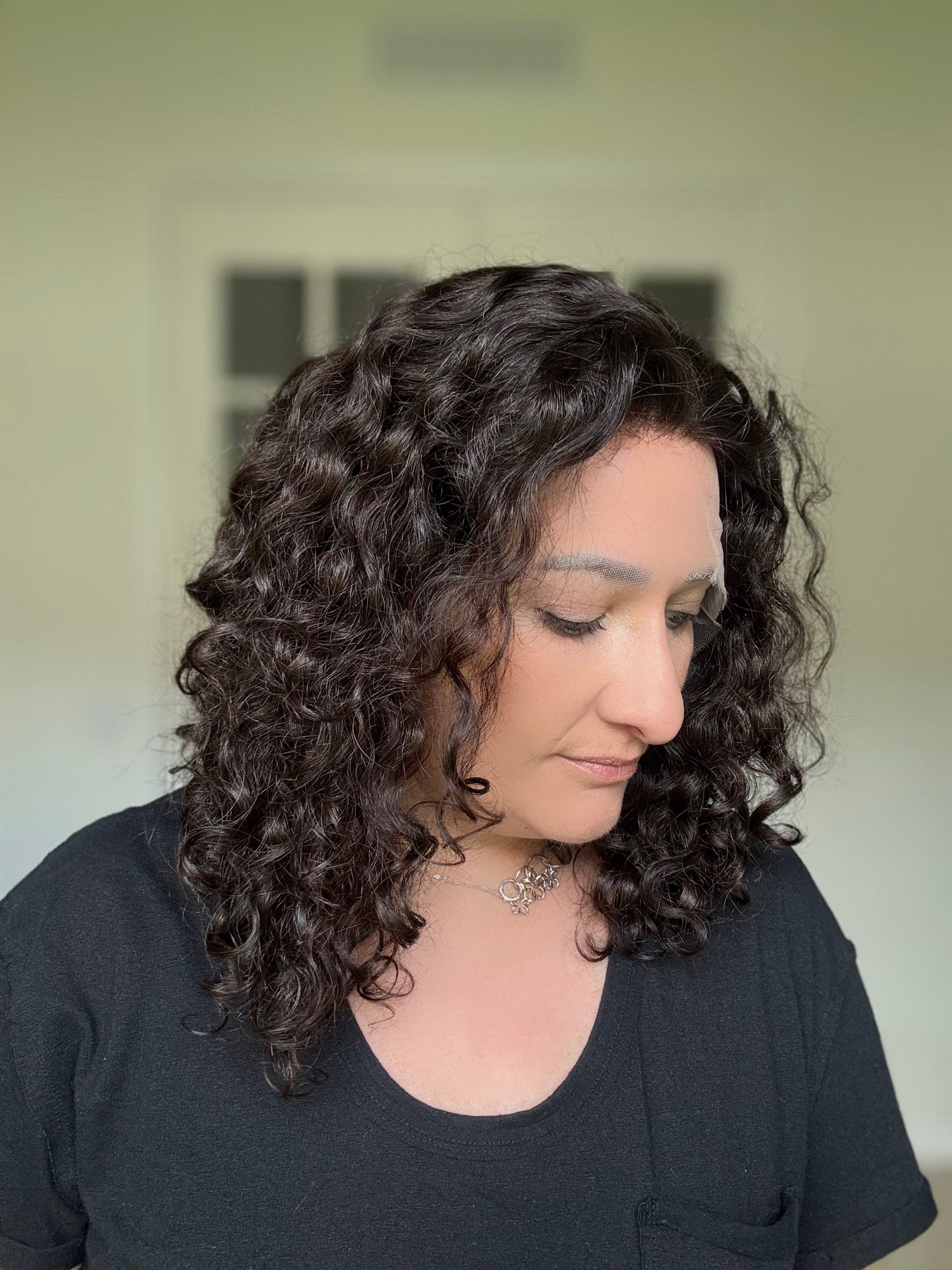 Pearl Collection Virgin no. 57  Slavic Curly Lace Top Wig (S)
