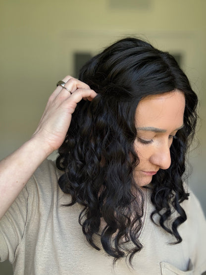 "Cari" 8x8 Curly Topper