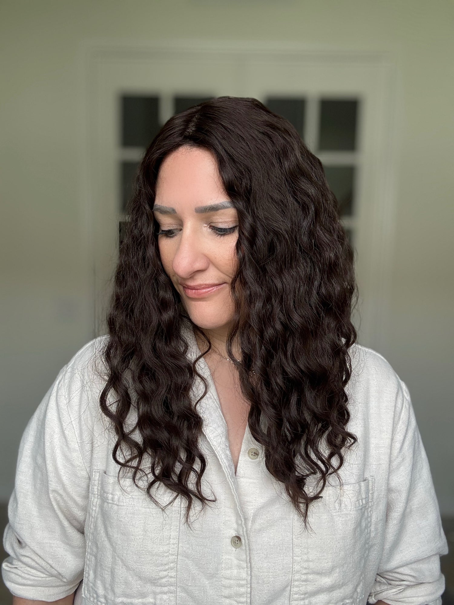 &quot;Isla&quot; 7x7 Curly Topper