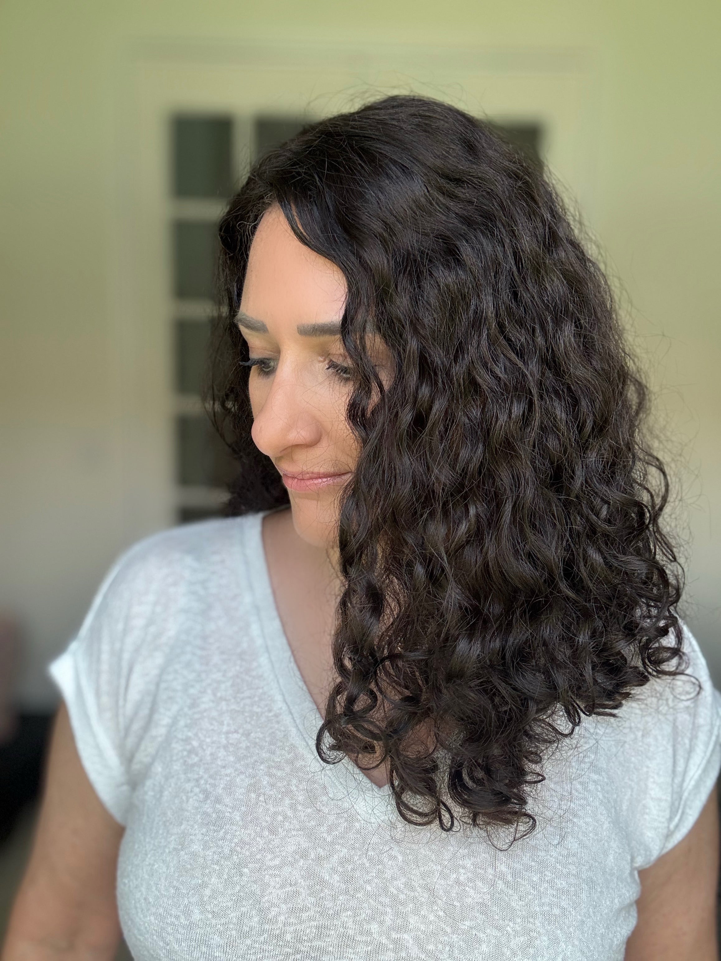 Pearl Collection no. 54 Virgin Slavic Curly Topper