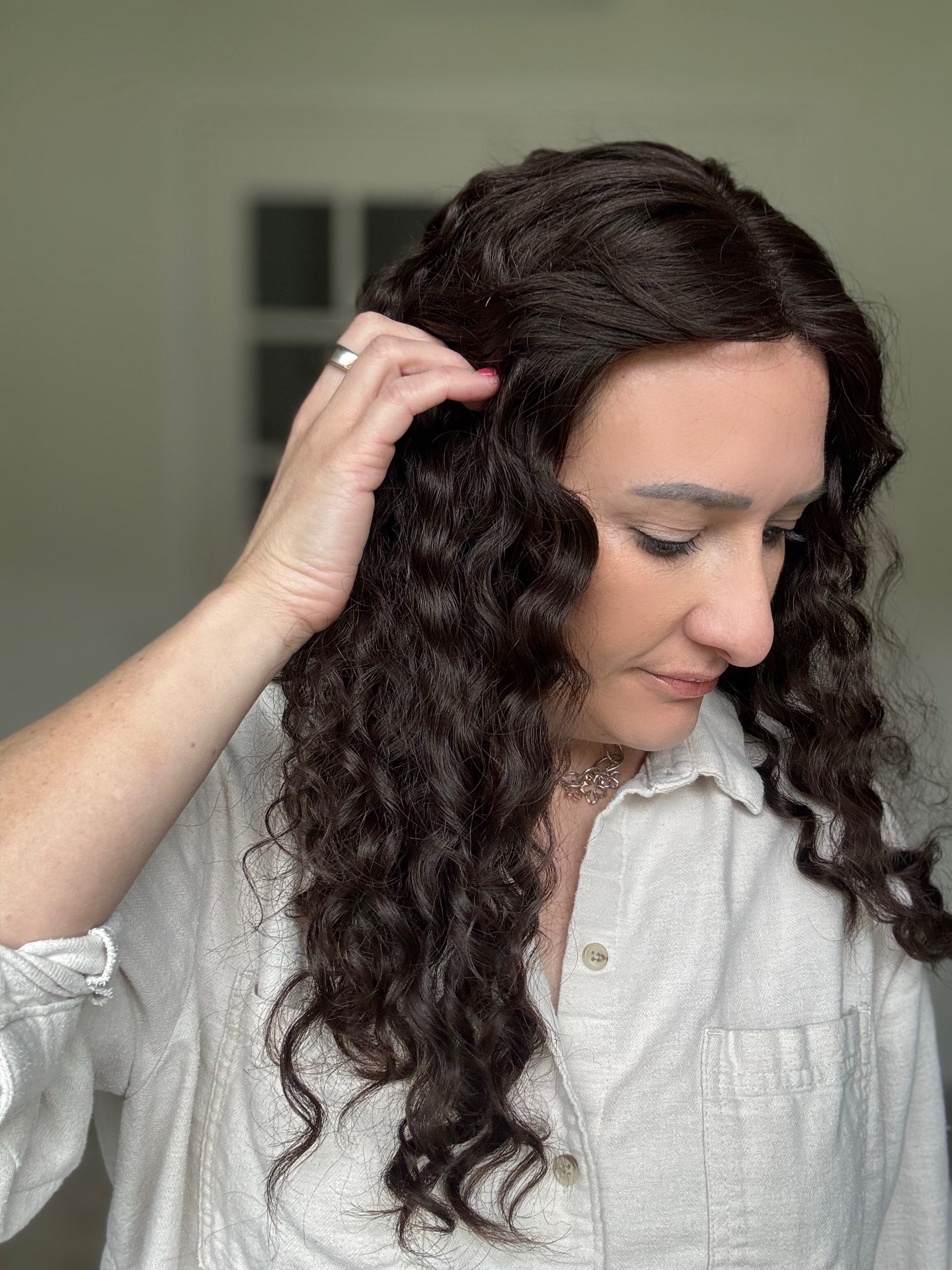 &quot;Kelda&quot; 7x7 Curly Topper