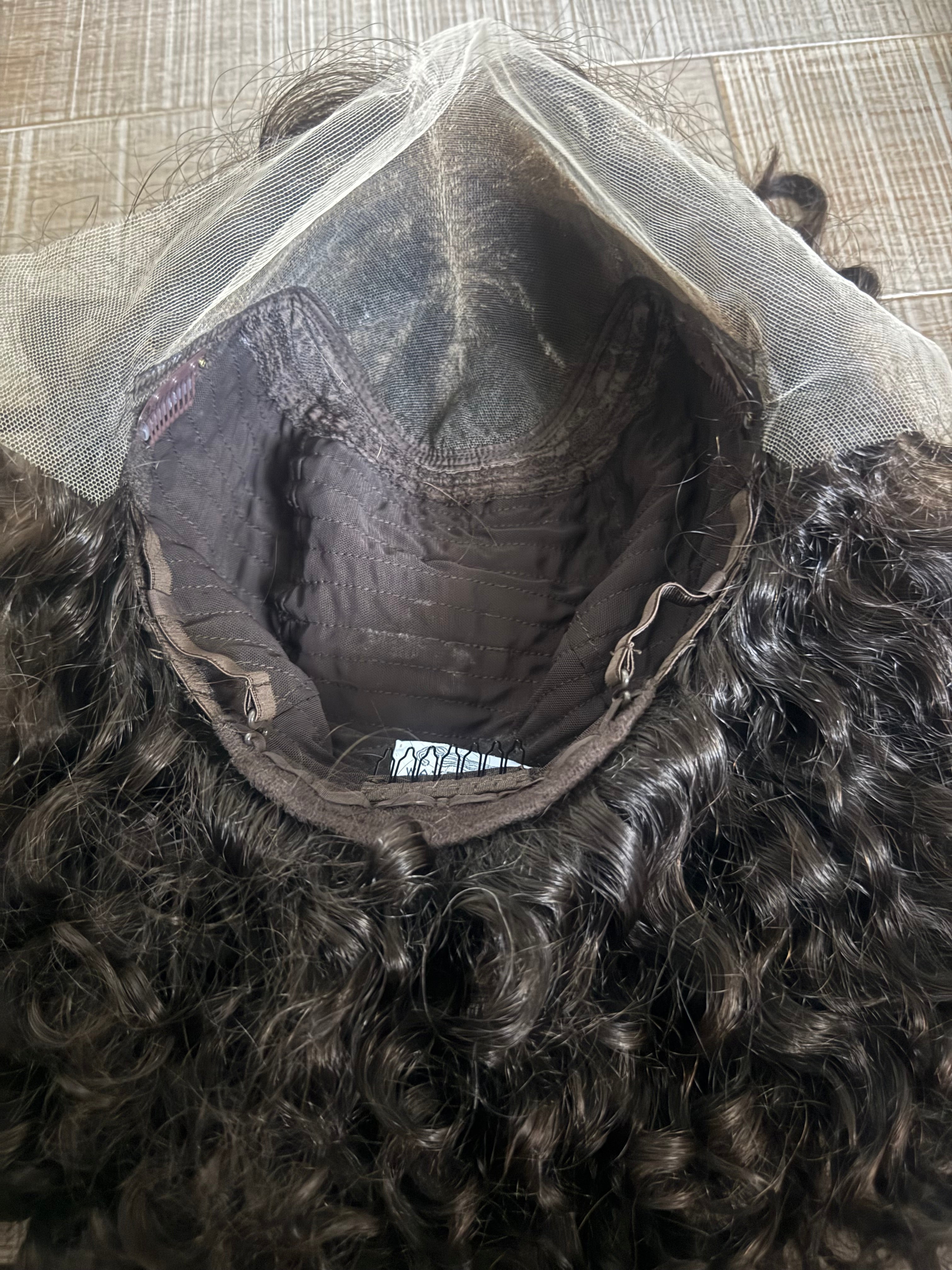 Pearl Collection Virgin no. 58  Slavic Curly Lace Top Wig (M)