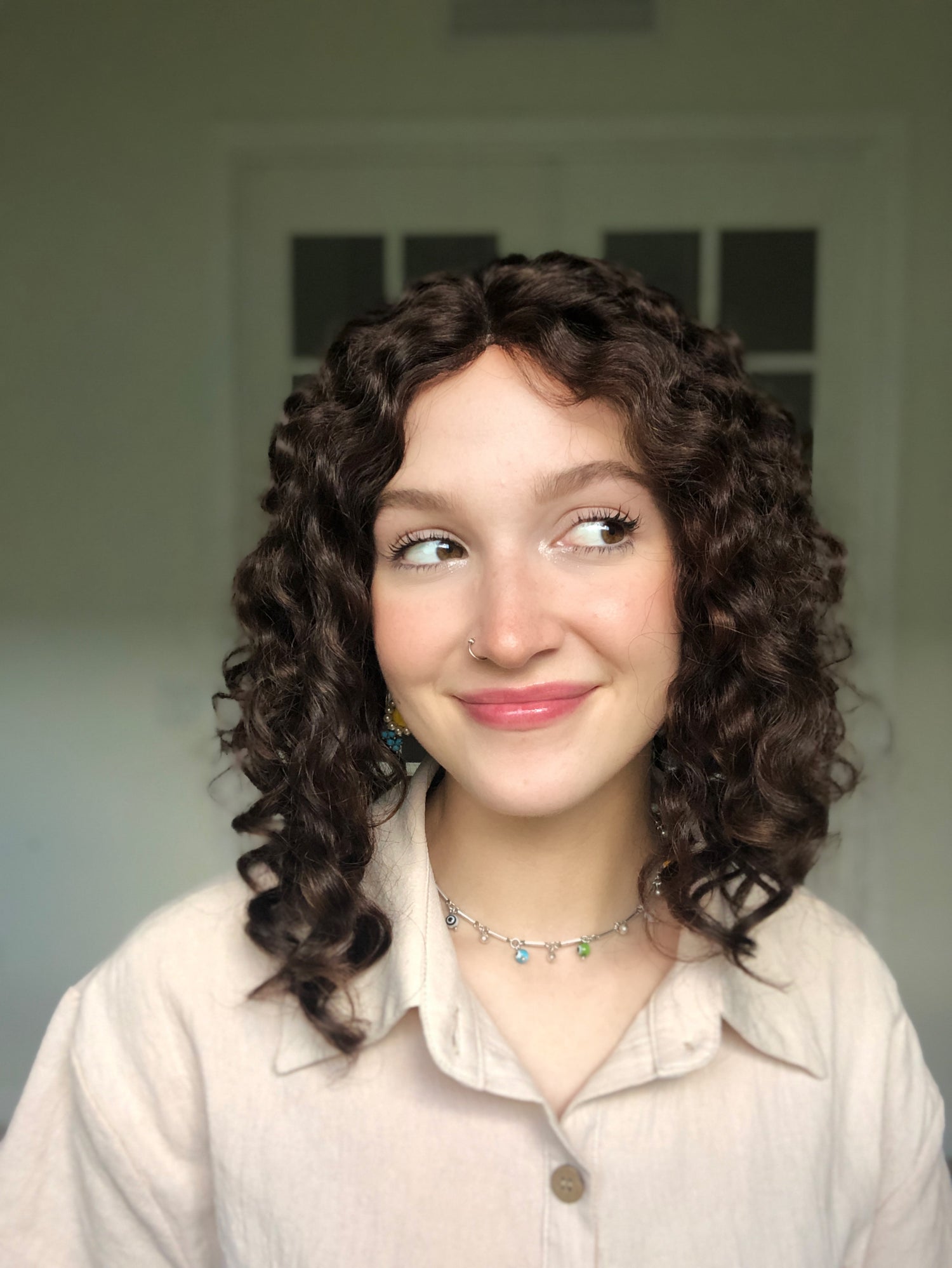 &quot;Yara&quot; Curly Closed Lace Topper