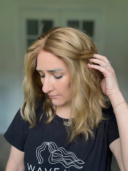 &quot;Marina&quot; Fully Hand Tied Wavy Lace Top Wig (S)