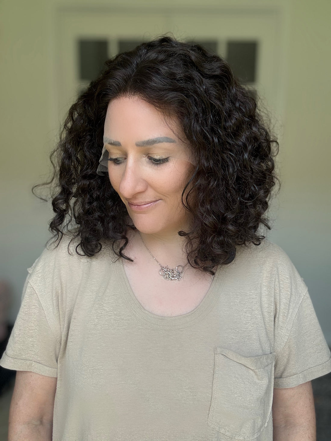 Pearl Collection Virgin no. 53  Slavic Curly Lace Top Wig