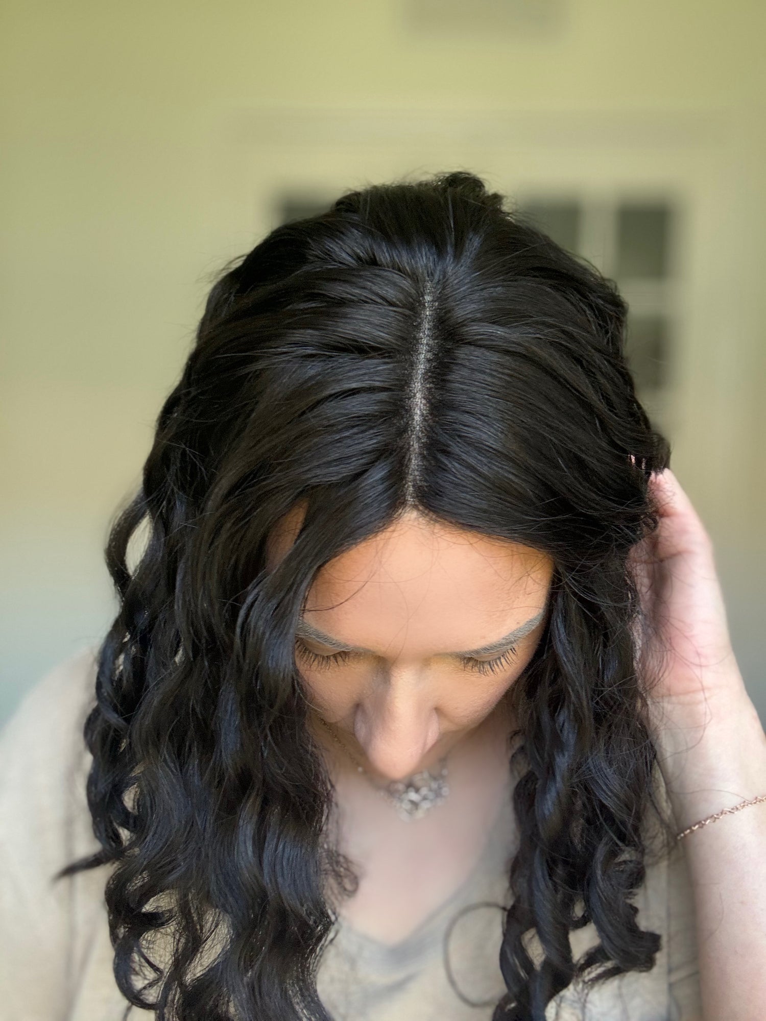 "Cari" 8x8 Curly Topper