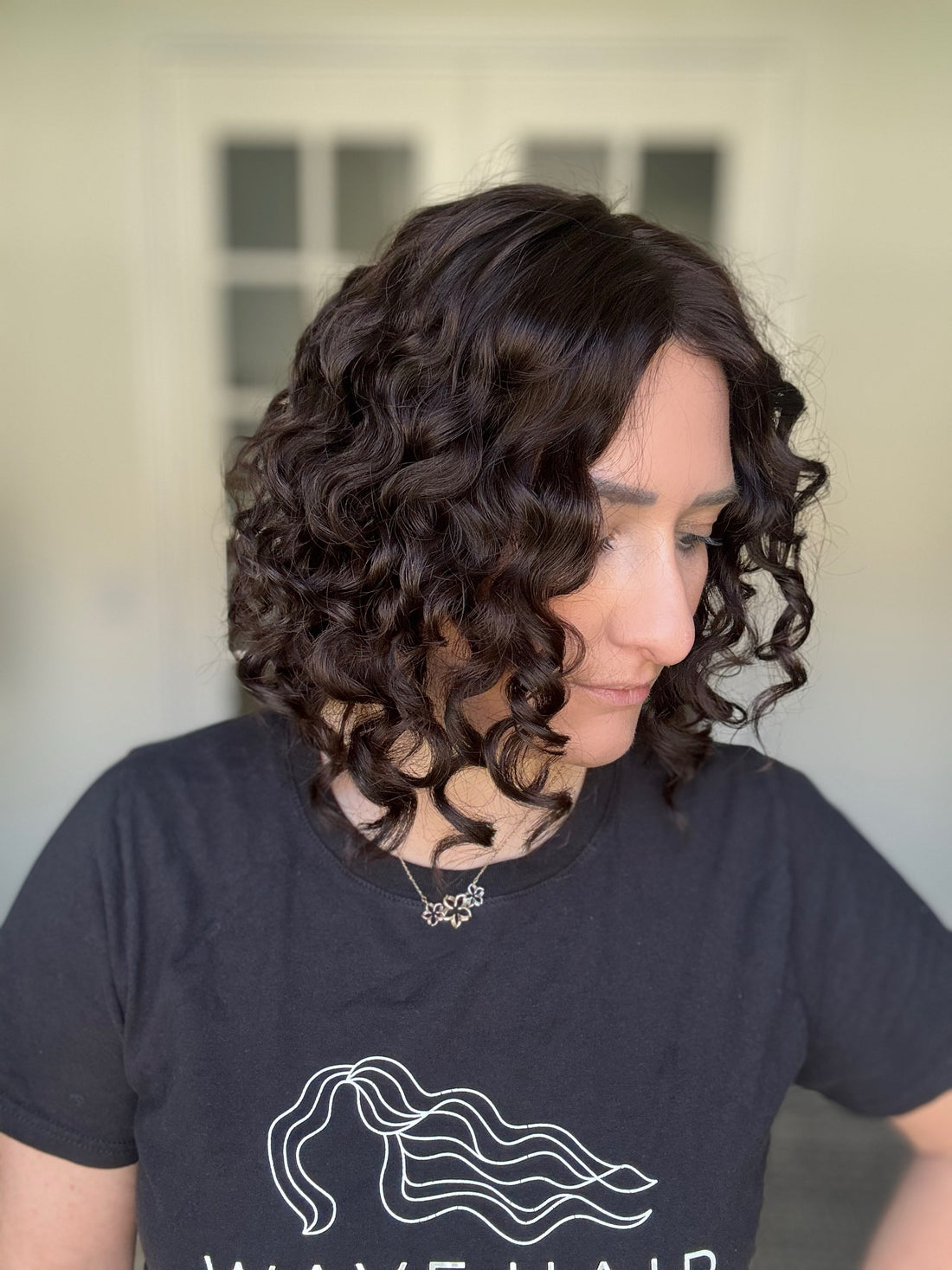 &quot;Kelda&quot; 8x8 Curly Closed Lace Topper