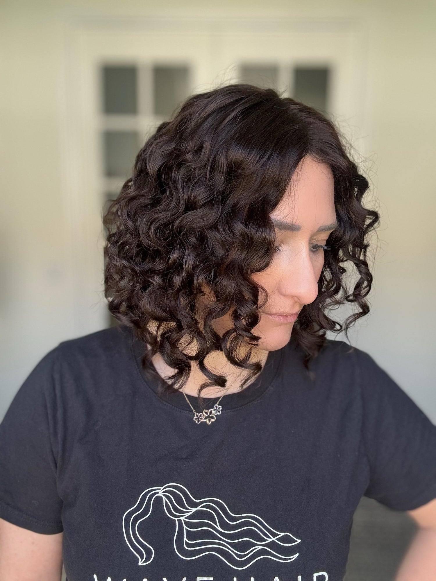 &quot;Kelda&quot; 8x8 Curly Closed Lace Topper