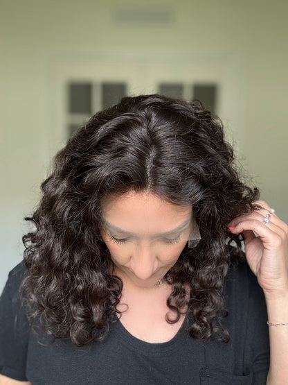 Pearl Collection Virgin no. 57  Slavic Curly Lace Top Wig (S)
