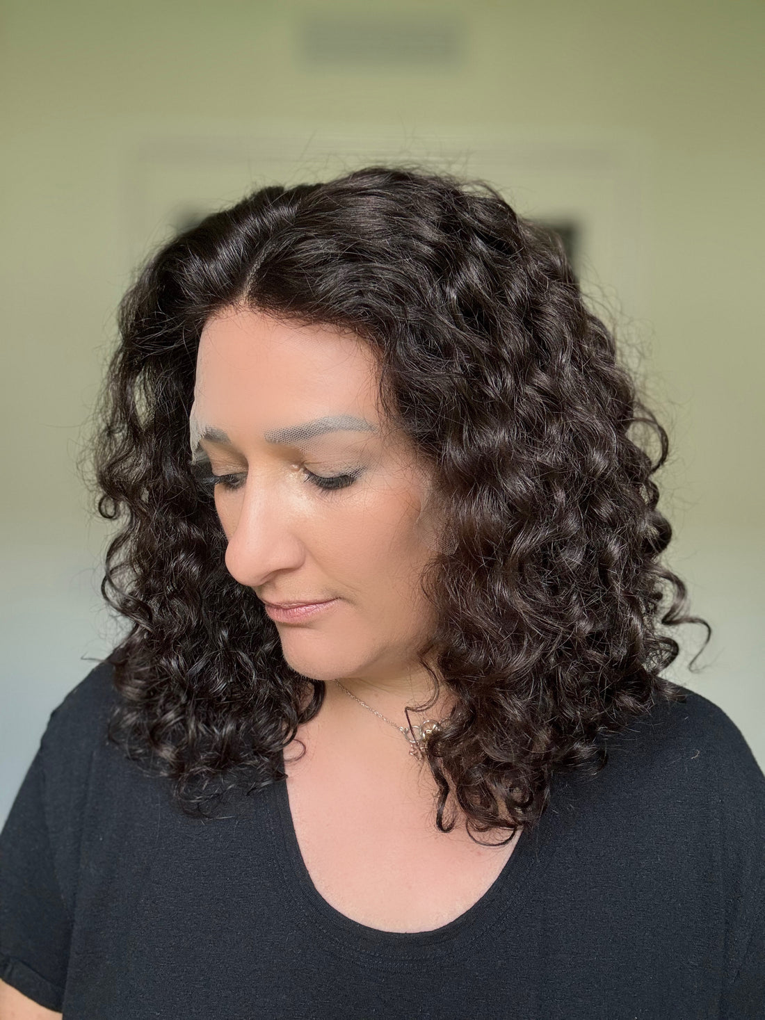Pearl Collection Virgin no. 57  Slavic Curly Lace Top Wig (S)