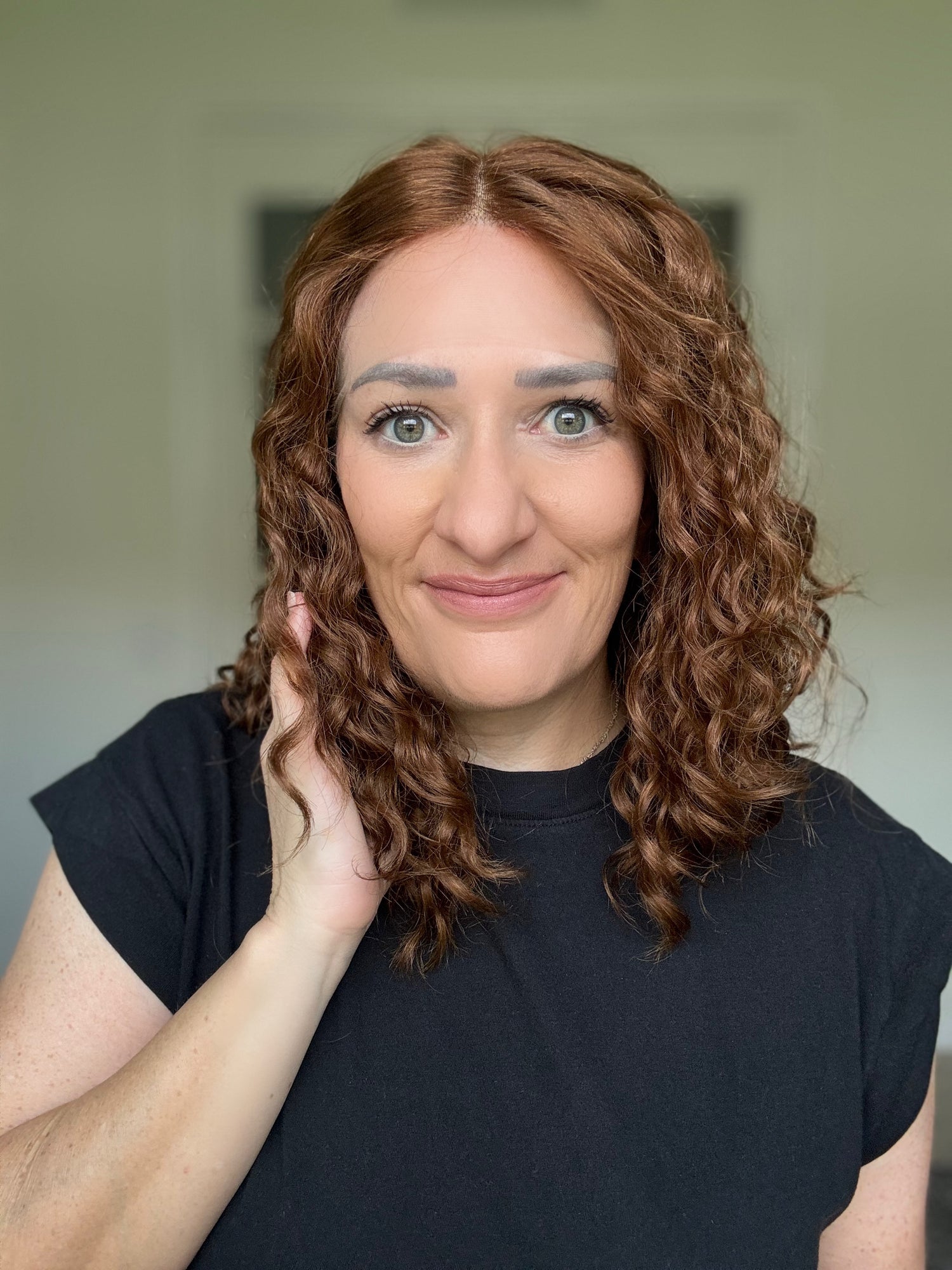 &quot;Rhea&quot; Curly Lace Top Wig (M)