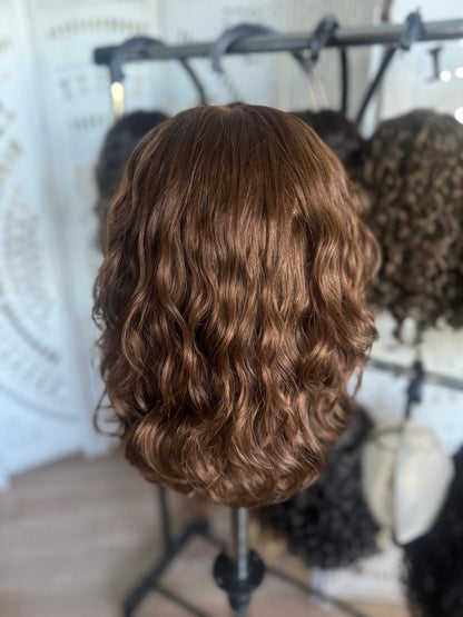 &quot;Rhea&quot;  Fully Hand Tied Wavy Lace Top Wig (M)