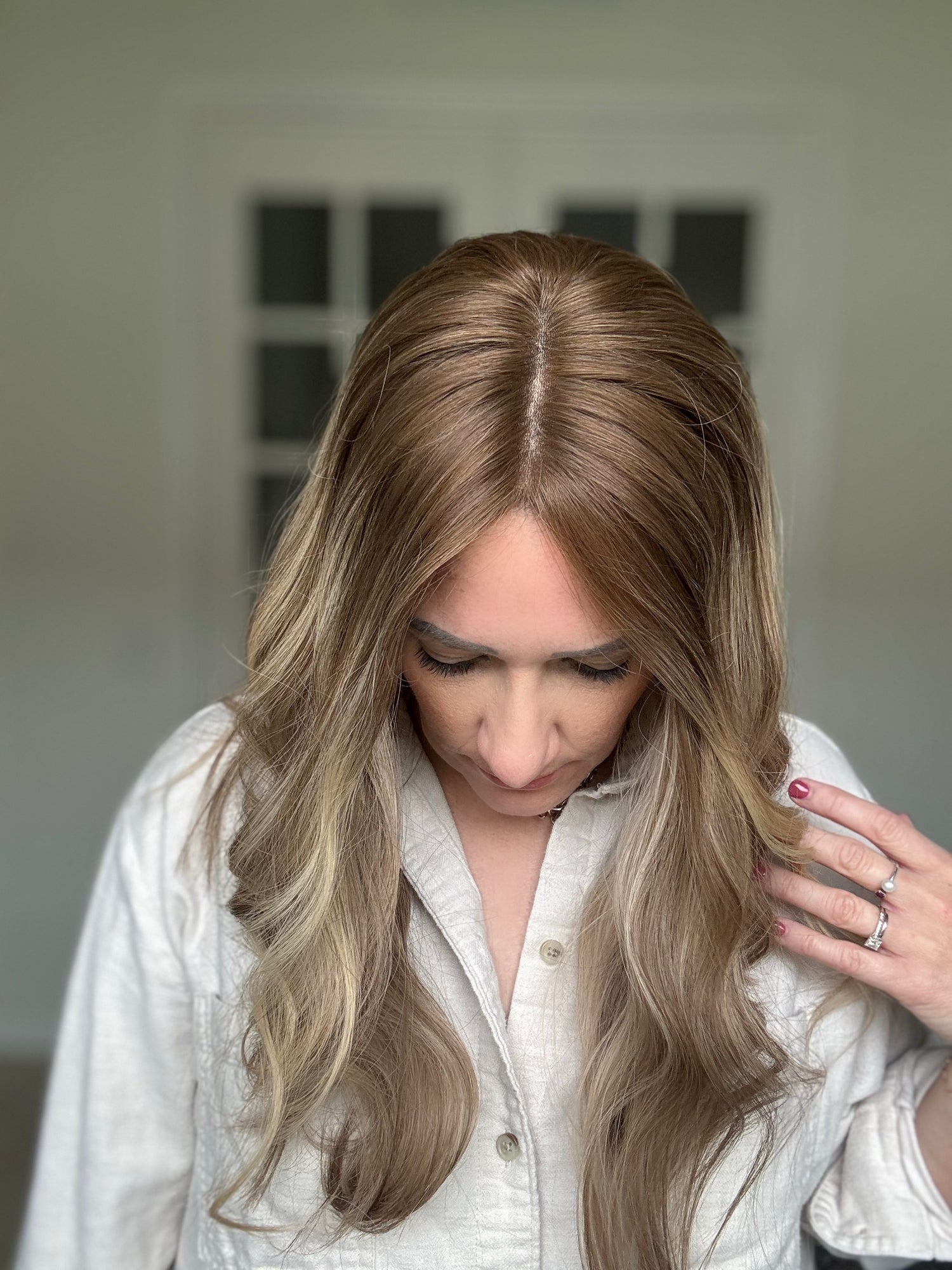 &quot;Ella&quot; 8x8 Closed Lace Topper