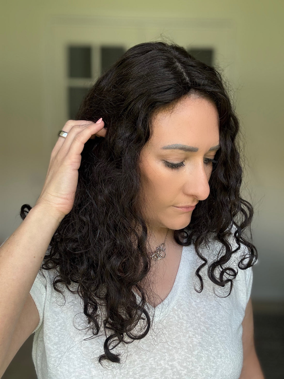 Pearl Collection no. 54 Virgin Slavic Curly Topper