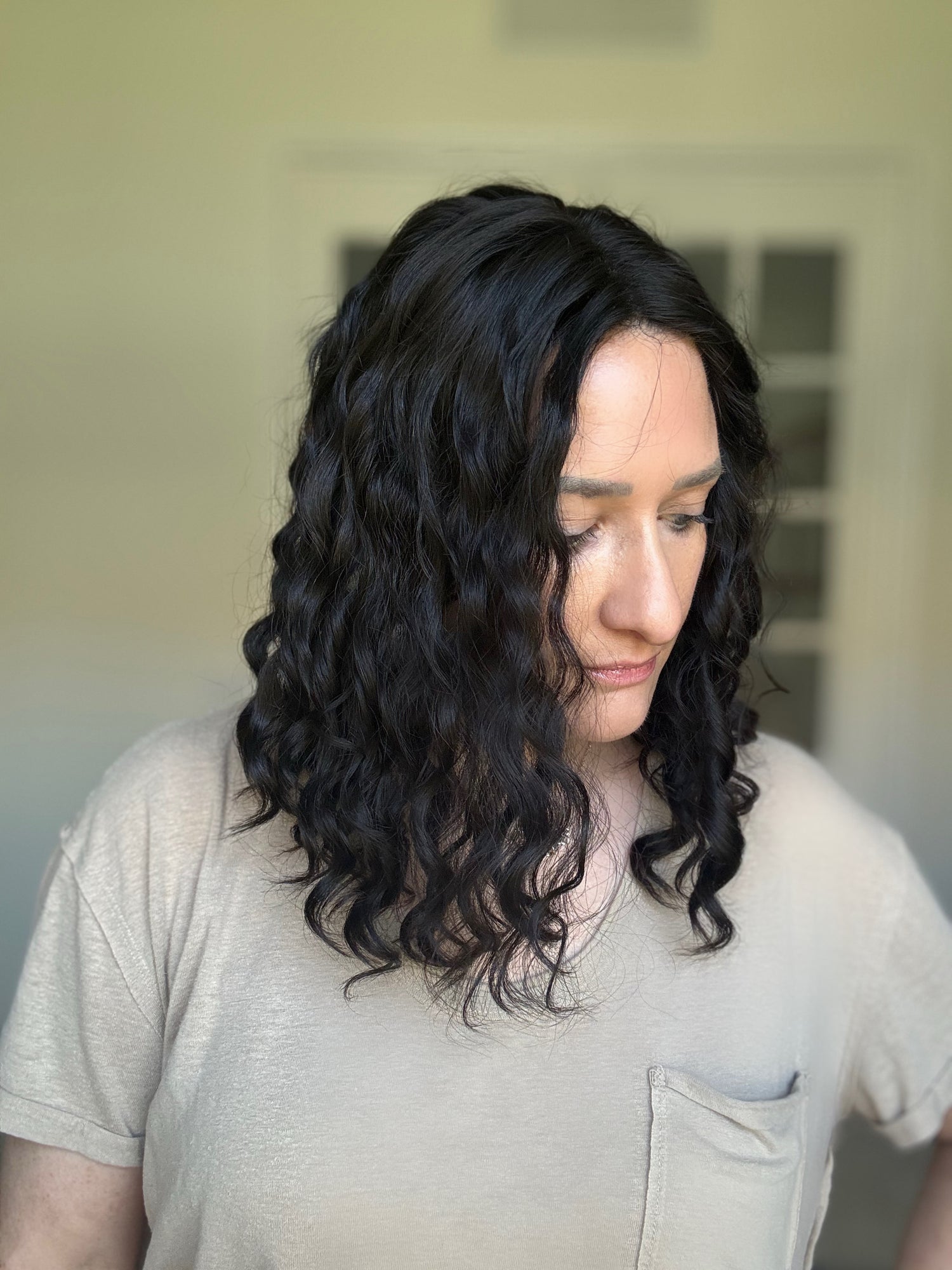 "Cari" 8x8 Curly Topper