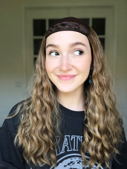 &quot;Marina&quot; Curly Hat Wig (S)