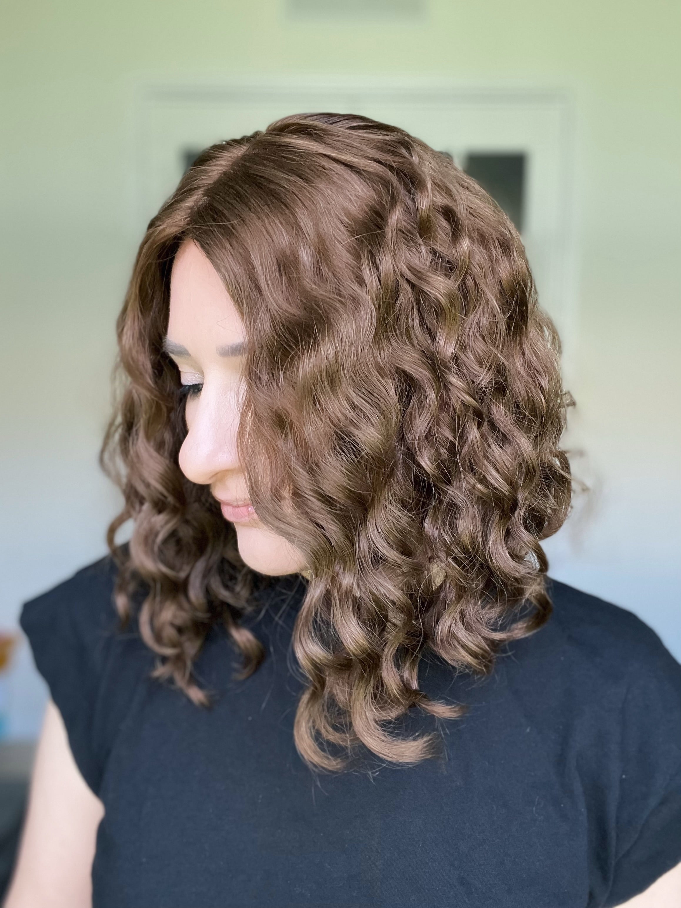 Customized Curls &quot;Brenn&quot; Lace Top Wig